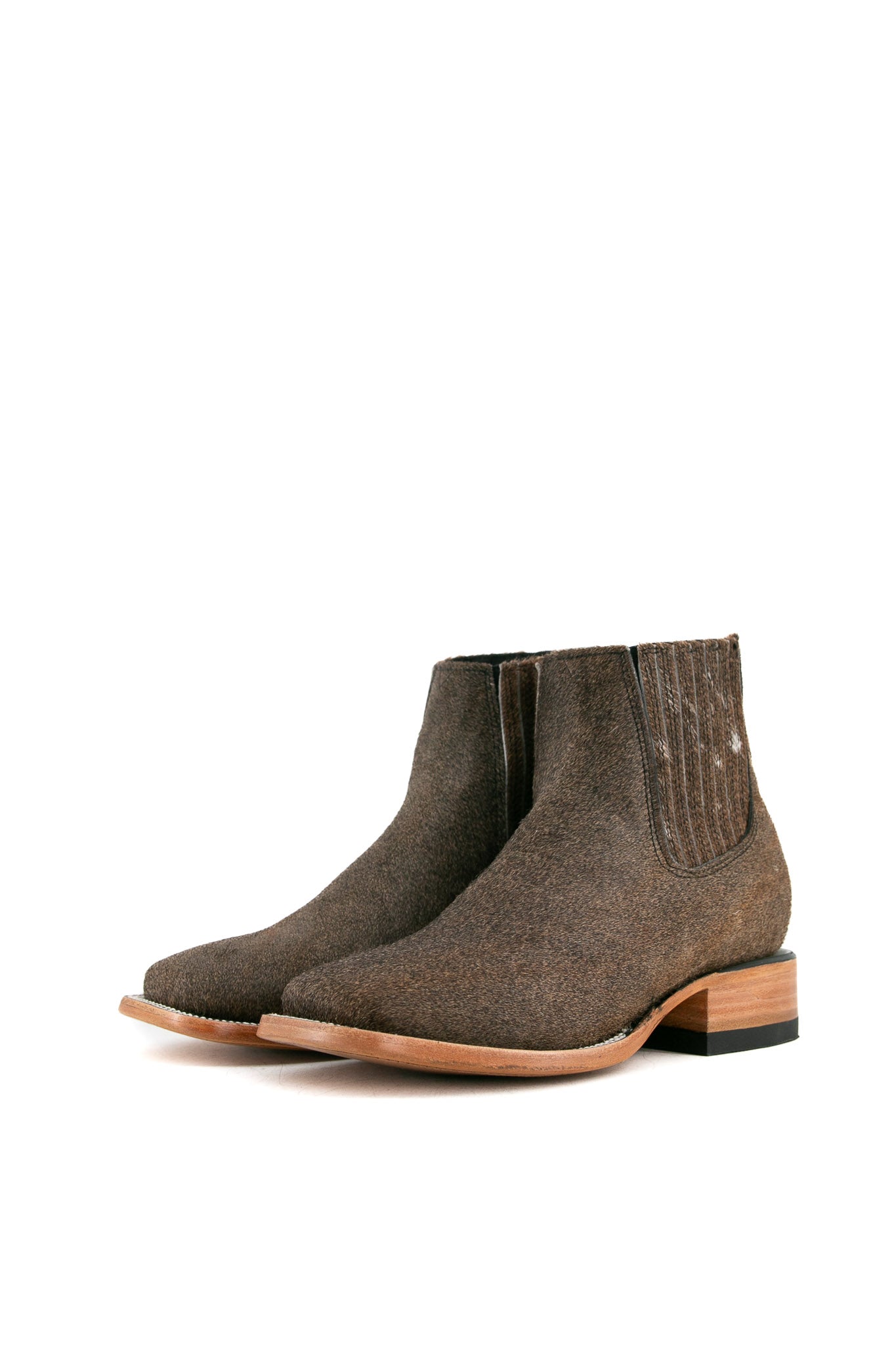 Women's Cowhide Square Toe Ankle Boots - Size 8, Comfortable & Stylish Western Booties for Fall/Winter | Perfect for Casual Outfits, Office Wear & Date Nights