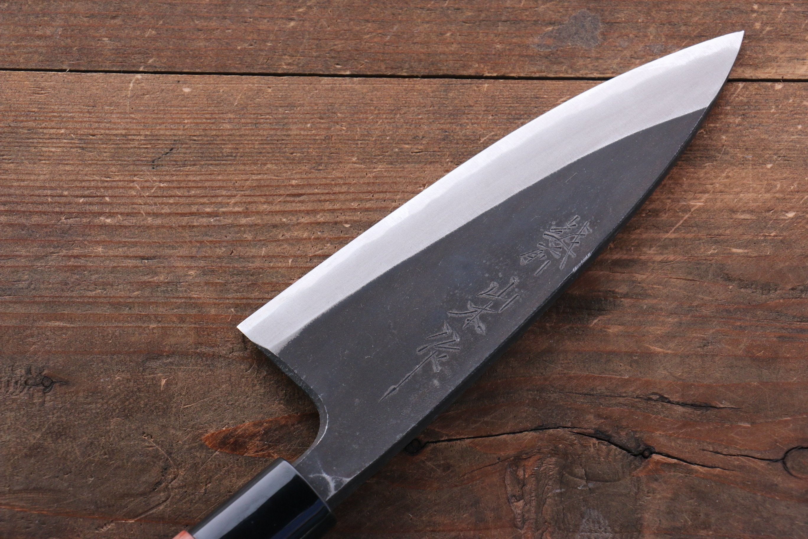 Premium Nao Yamamoto White Steel No.1 Kurouchi Deba Knife 150mm with Bubinga Wood Handle - Japanese Chef Knife for Sushi, Fish Filleting & Meat Cutting