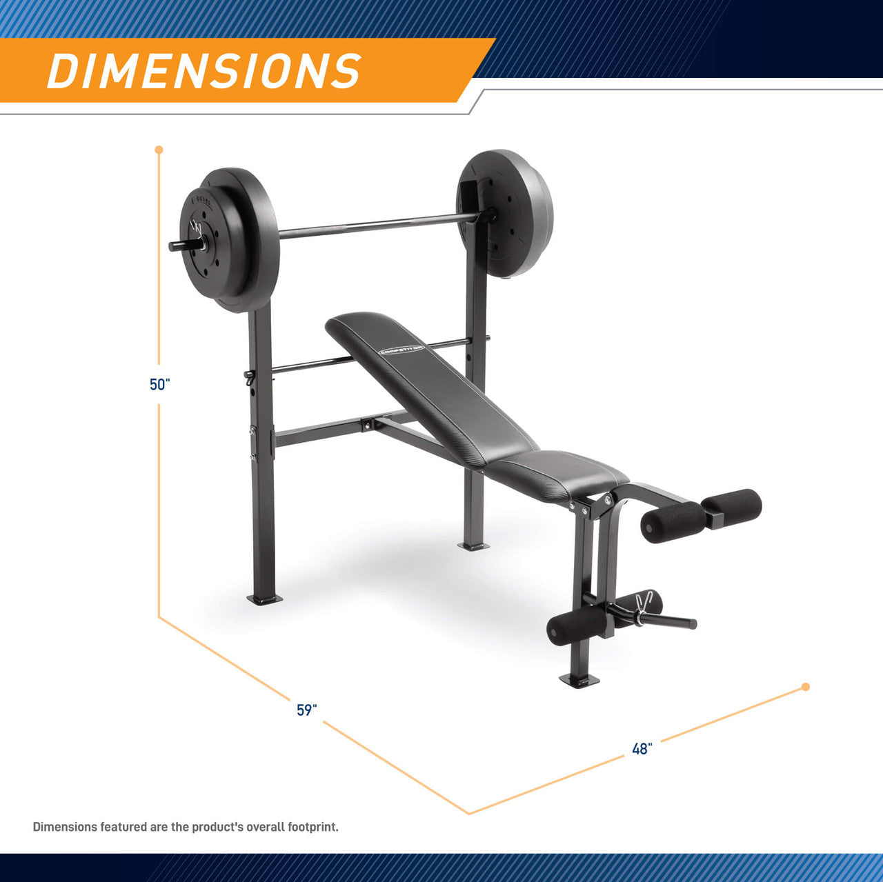 Adjustable Weight Bench with 80 lb. Dumbbell Set - Home Gym Equipment for Full Body Workout | Strength Training & Fitness Exercises for Men & Women