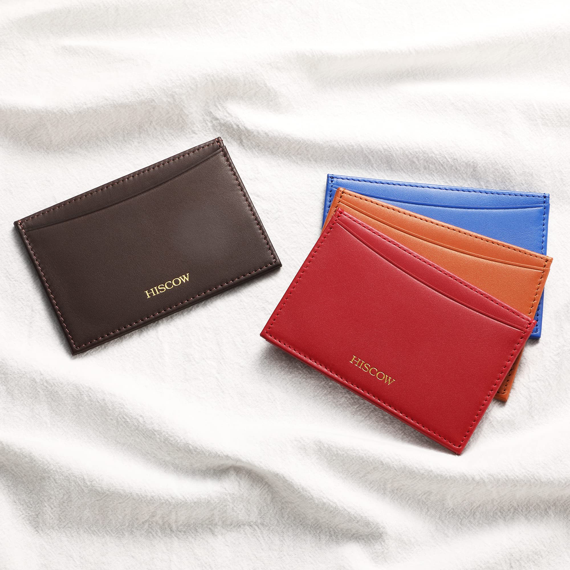 Slim Leather Card Holder for Men & Women - Coffee | ID & Credit Card Wallet for Travel & Daily Use