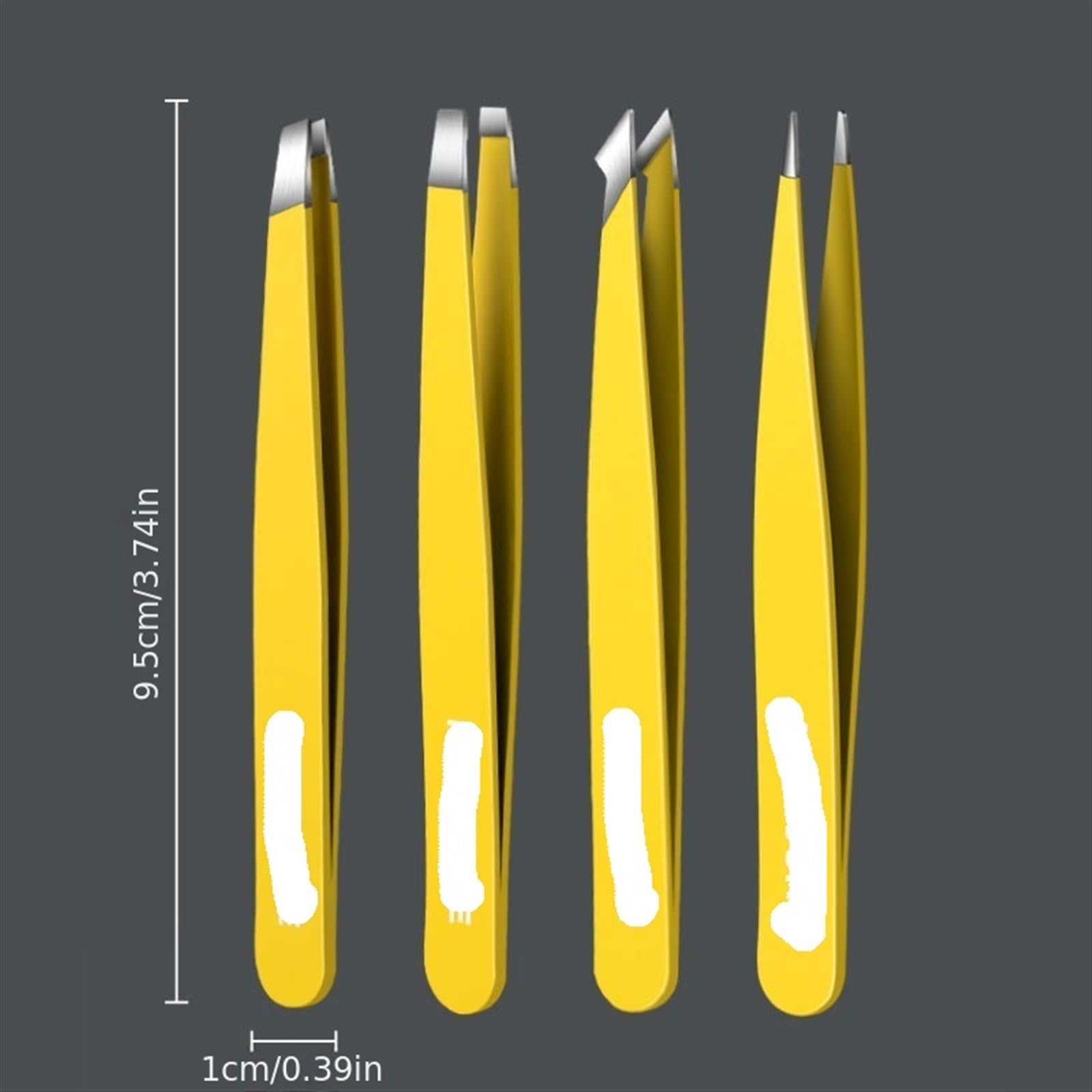 High Precision Stainless Steel Hair Removal Tweezers Set - Professional Eyebrow, Beard & Facial Hair Plucking Tools for Grooming, Salon & Home Use