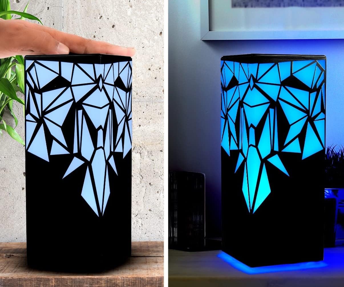 ZOCI VOCI Telepathy® Long Distance Touch Lamps - Friendship Lamps for Couples & Best Friends (No Subscription Needed) | Unique Long Distance Gifts with Raining Diamond Design, Set of 2 | Perfect for Anniversaries, Valentine's Day & Long-Distance Relationships