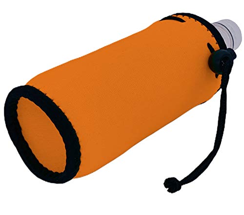 Chug Life Water Bottle Coolie (Orange) - Insulated Sleeve for 12-30 oz Cans & Bottles - Perfect for Beach, Gym, Hiking & Outdoor Activities