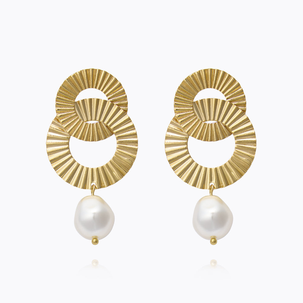 Mila Pearl Earrings for Women - Elegant Freshwater Pearl Stud Earrings with Sterling Silver Post | Perfect for Weddings, Parties & Everyday Wear