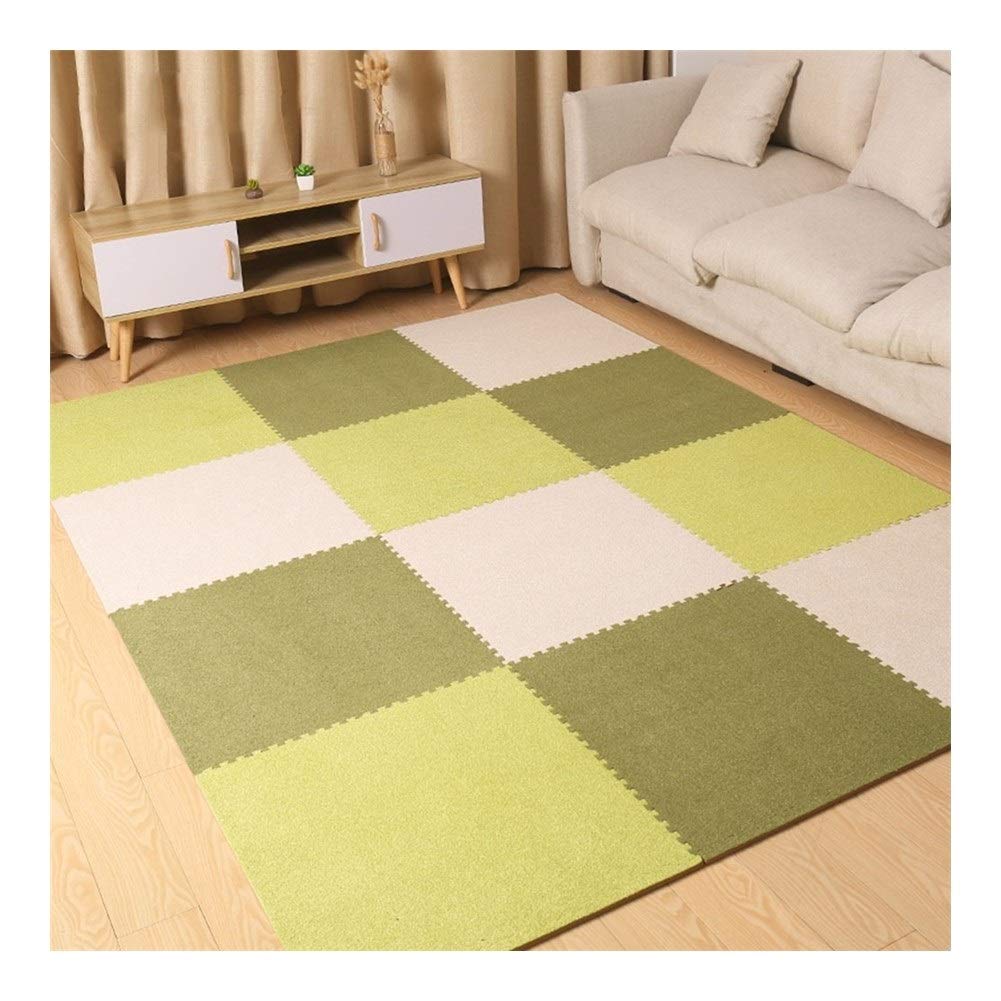 ALGFree Interlocking Carpet Tiles - Waterproof Foam Puzzle Floor Mat for Living Room, Gaming Room, Playroom - Cold Protection & Durable - 16 Pack (60x60x1cm) - Multiple Colors - Perfect for Home, Office & Kids Play Area