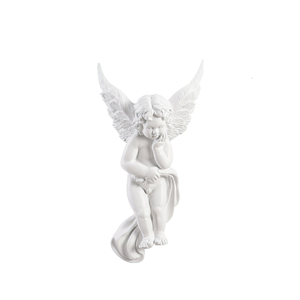 Angel Resin Wall Lamp - Elegant Decorative Lighting for Bedroom, Living Room & Hallway - Perfect for Home Decor & Ambient Lighting