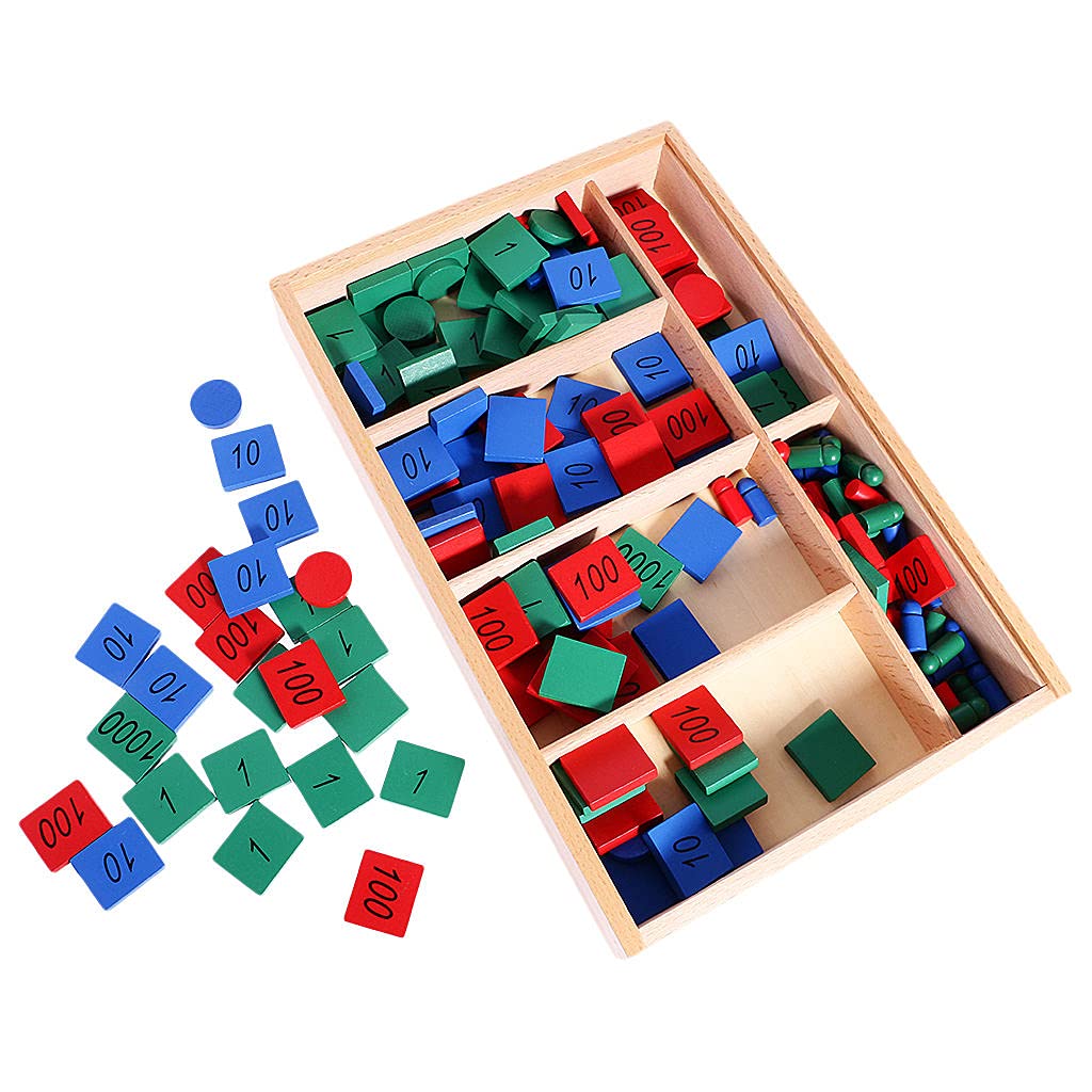 Montessori Math Stamps Set - Early Learning Educational Toys for Kids, Wooden Number Stamps & Counting Games - Perfect for Homeschooling, Classroom Activities & Preschool Learning Gifts