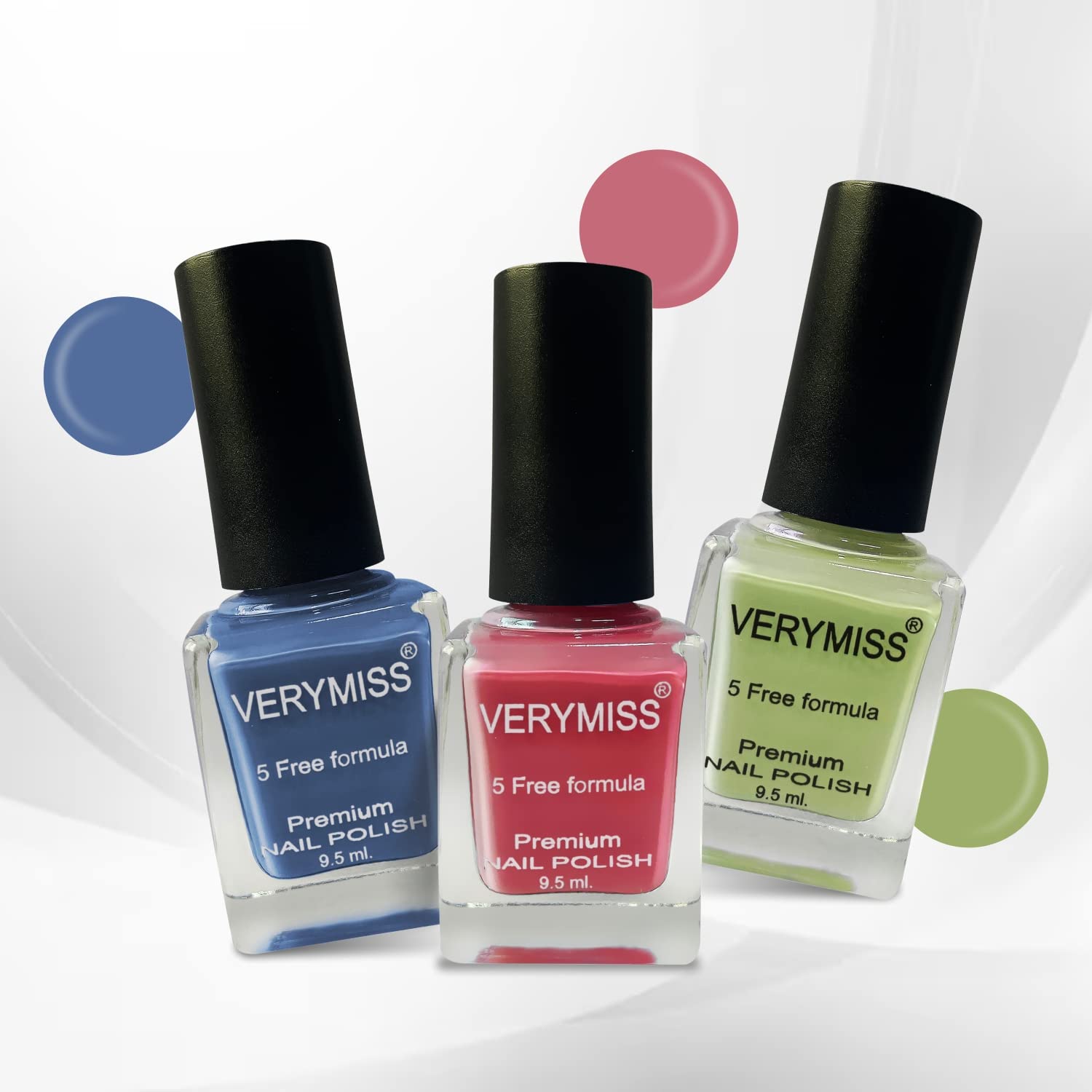 Verymiss Premium Nail Polish 9.5ml Top Coat - Long Lasting Shine for Manicures