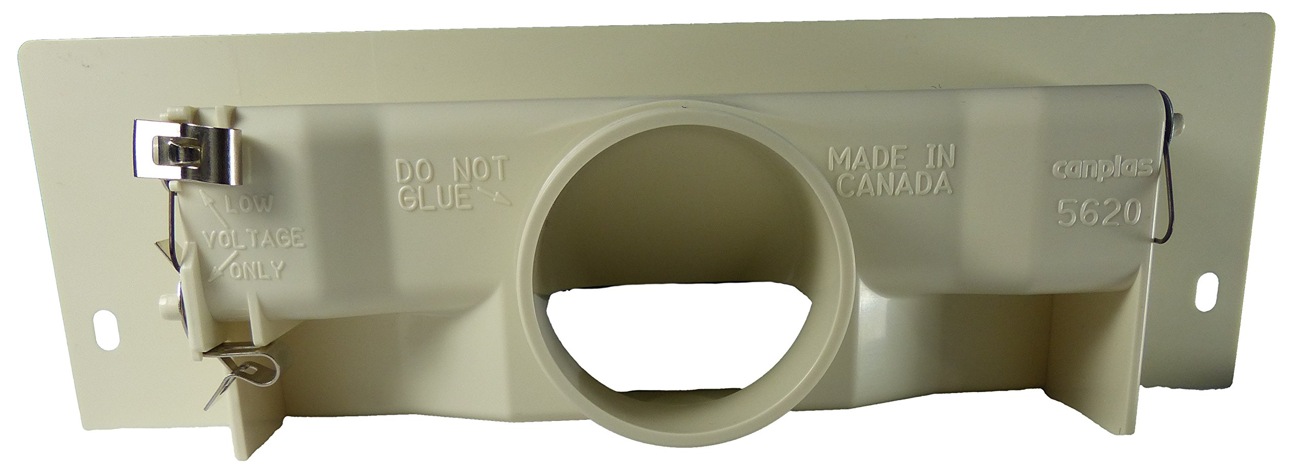 Central Vacuum Sweep Inlet Valve - Almond CanSweep Dustpan Valve for Under Counter & Baseboard Installation | Perfect for Home Cleaning Systems & Central Vacuum Maintenance