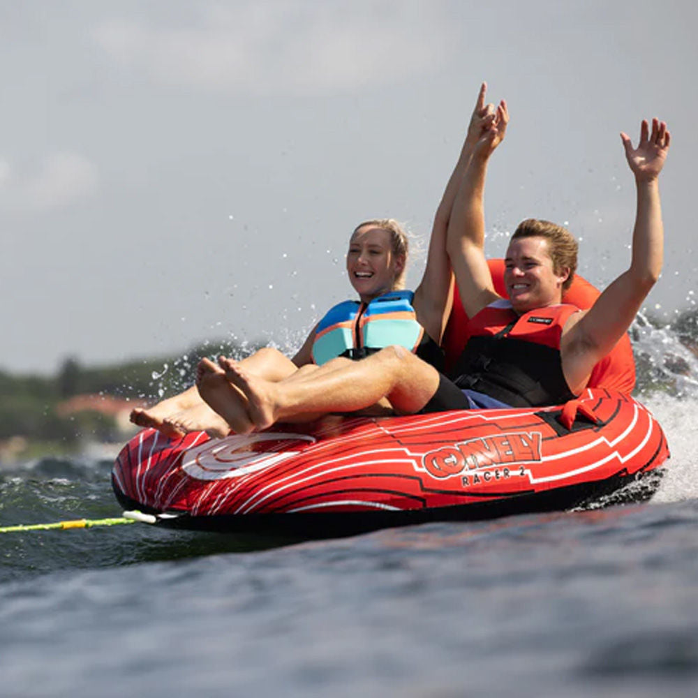 Connelly Racer 2 Person Towable Tube for Water Sports - 2 Rider Inflatable Tube for Boating, Lake & Beach Fun
