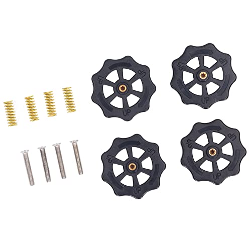 High Efficiency Manual Rotation Hand Leveling Nut with Strong Spring for 3D Printer - Large Size Heated Bed Leveling Nut for Precise 3D Printing Adjustments | Durable & Long Service Life | Perfect for DIY 3D Printing Projects and Professional Print Shops