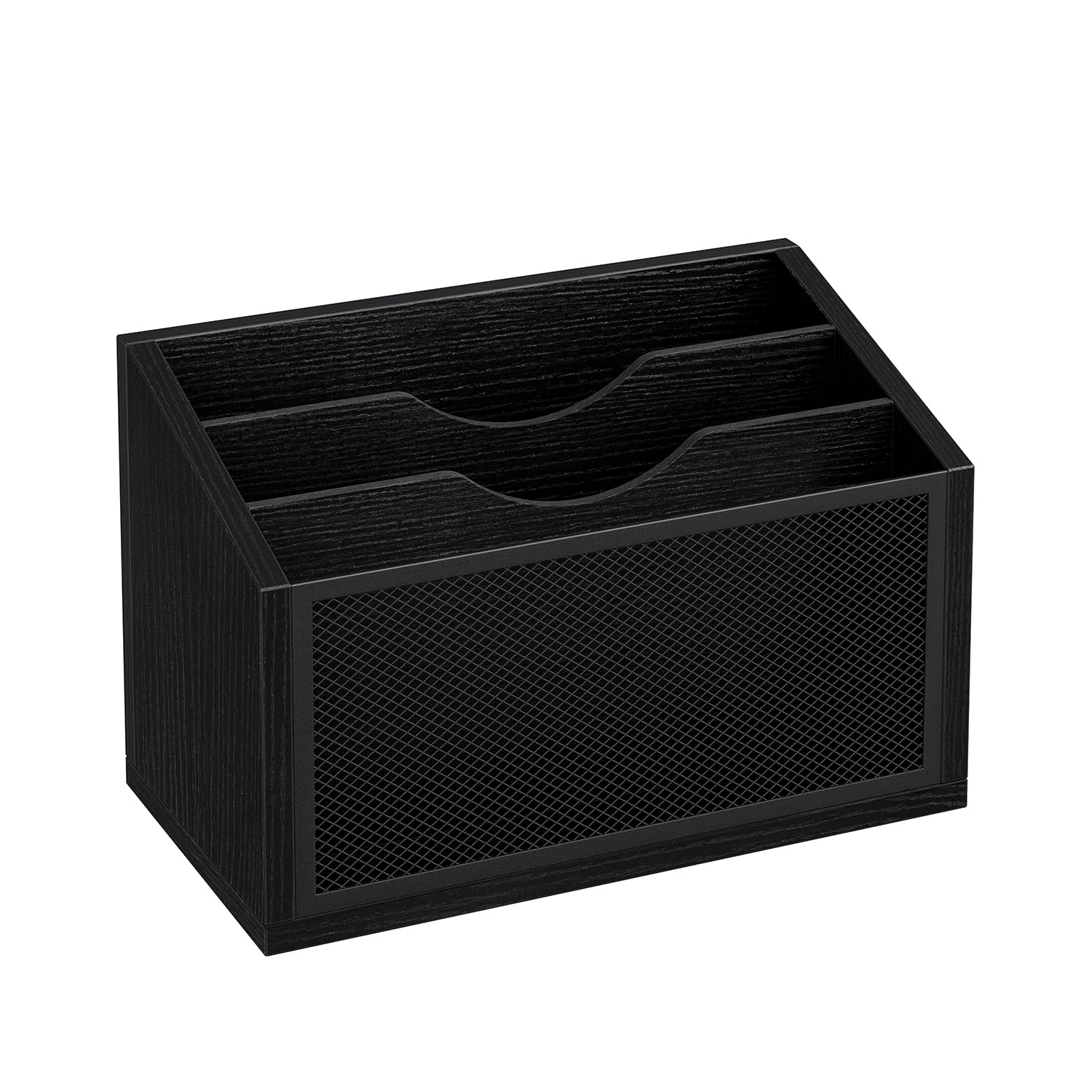 Wall Mounted Mail Organizer with 3 Slots - Countertop Desk Mail Holder for Home & Office - File Letter Paper Folder Sorter - Perfect for Bills, Documents, and Office Organization Accessories
