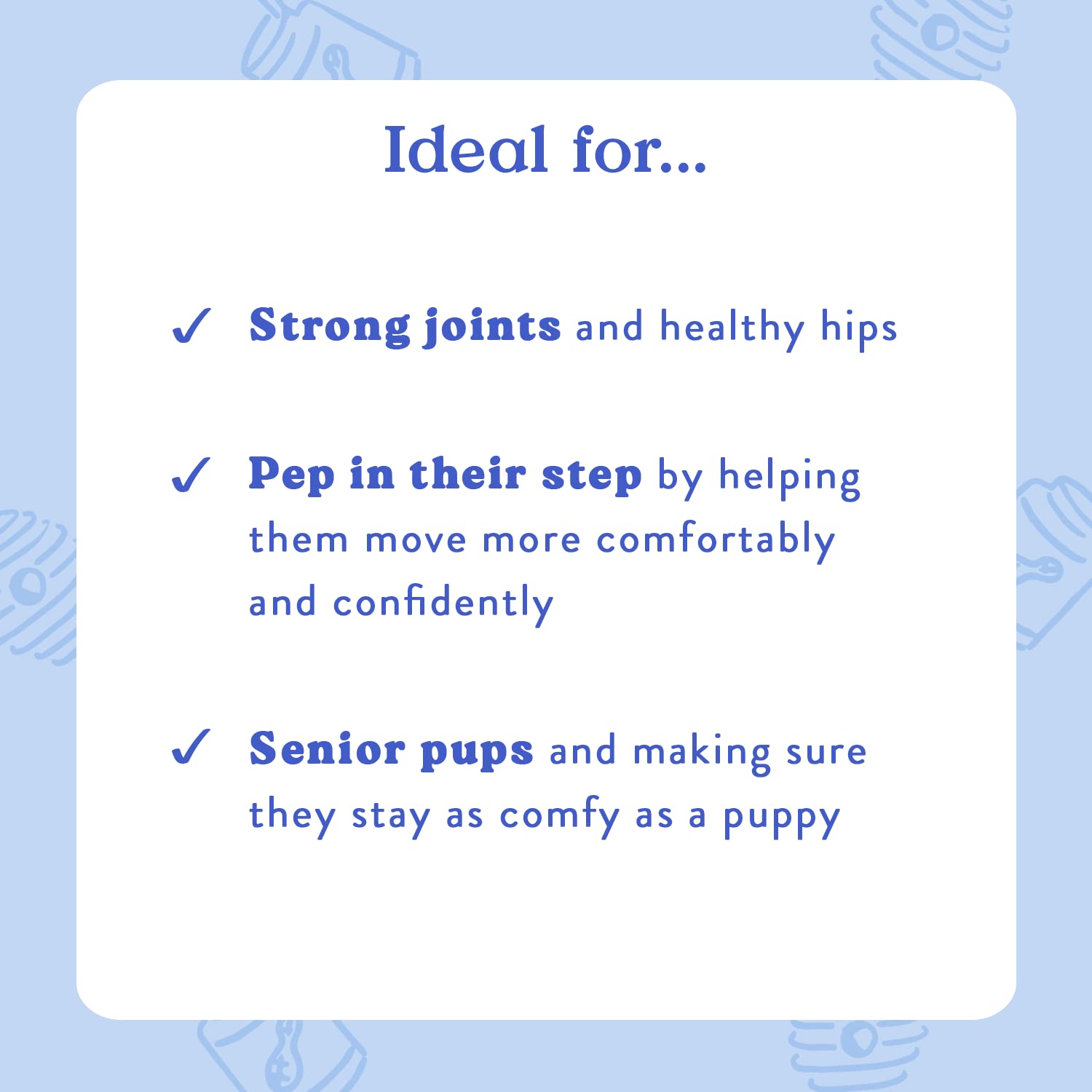Bocce's Bakery Hip & Joint Supplement for Dogs - Glucosamine, MSM & Chondroitin Chews - USA Made Peanut Butter & Honey Flavor - 60 Count - Supports Healthy Joints & Mobility - Perfect for Active & Senior Dogs