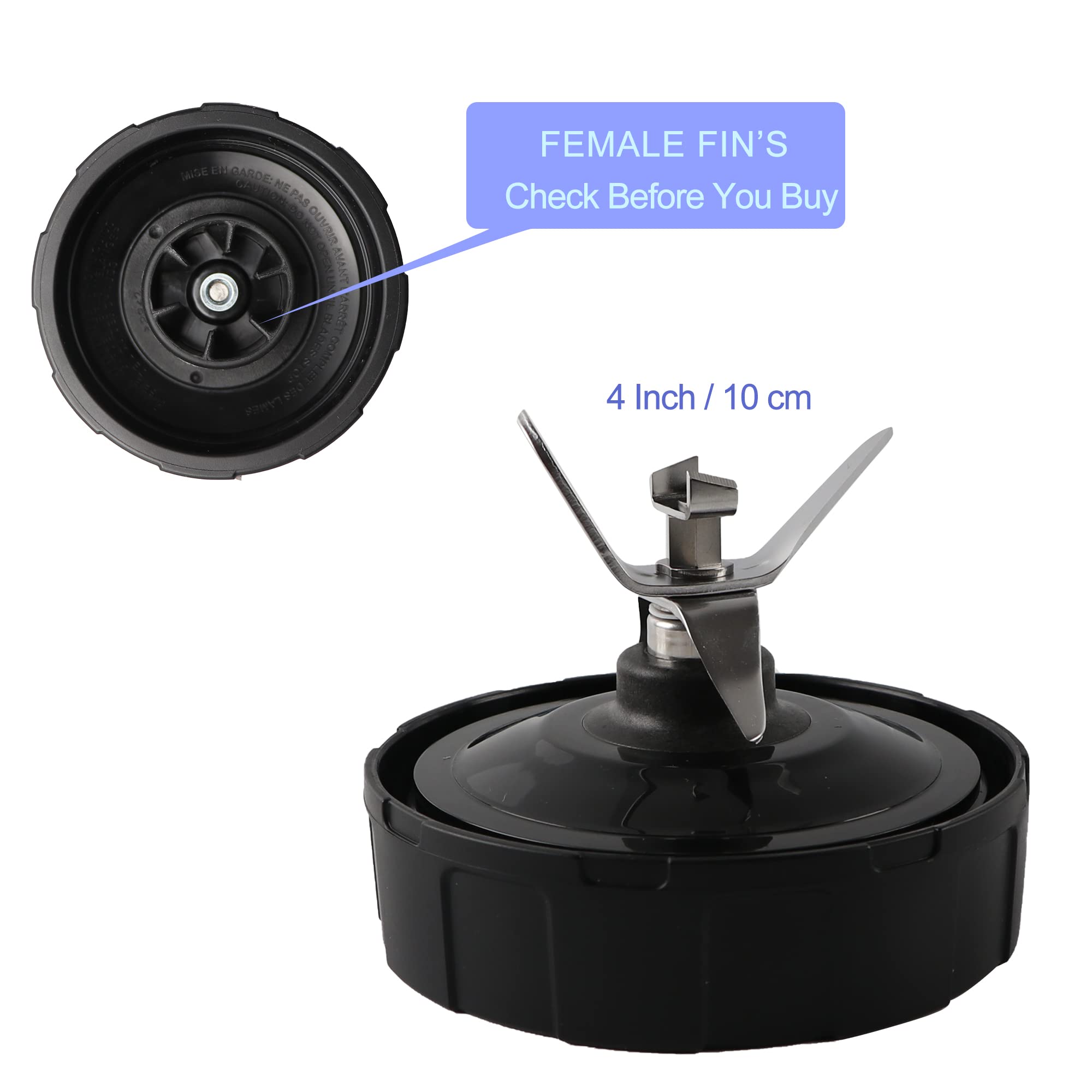 Original Title: 6-Fin Ninja Blender Blade Replacement Parts Female Fins Blade Compatible with Ninja Auto iQ BL450 Blenders   Optimized Title: Ninja BL450 Blender Replacement Blade - 6-Fin Female Fins Compatible with Ninja Auto iQ BL450 Series - Perfect for Smoothies, Shakes & Food Prep