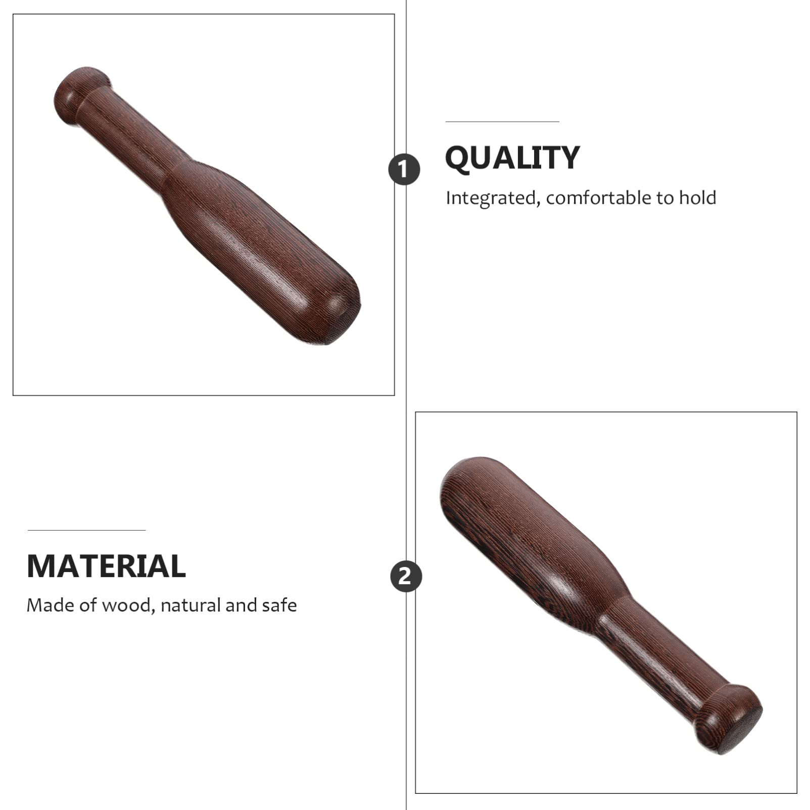 1pc Wooden Pestle and Masher - Garlic Crusher, Spice Grinder, Food Muddler - Kitchen Utensil for Grinding & Mashing - Perfect for Guacamole, Herbs, Cocktails & Cooking Accessories