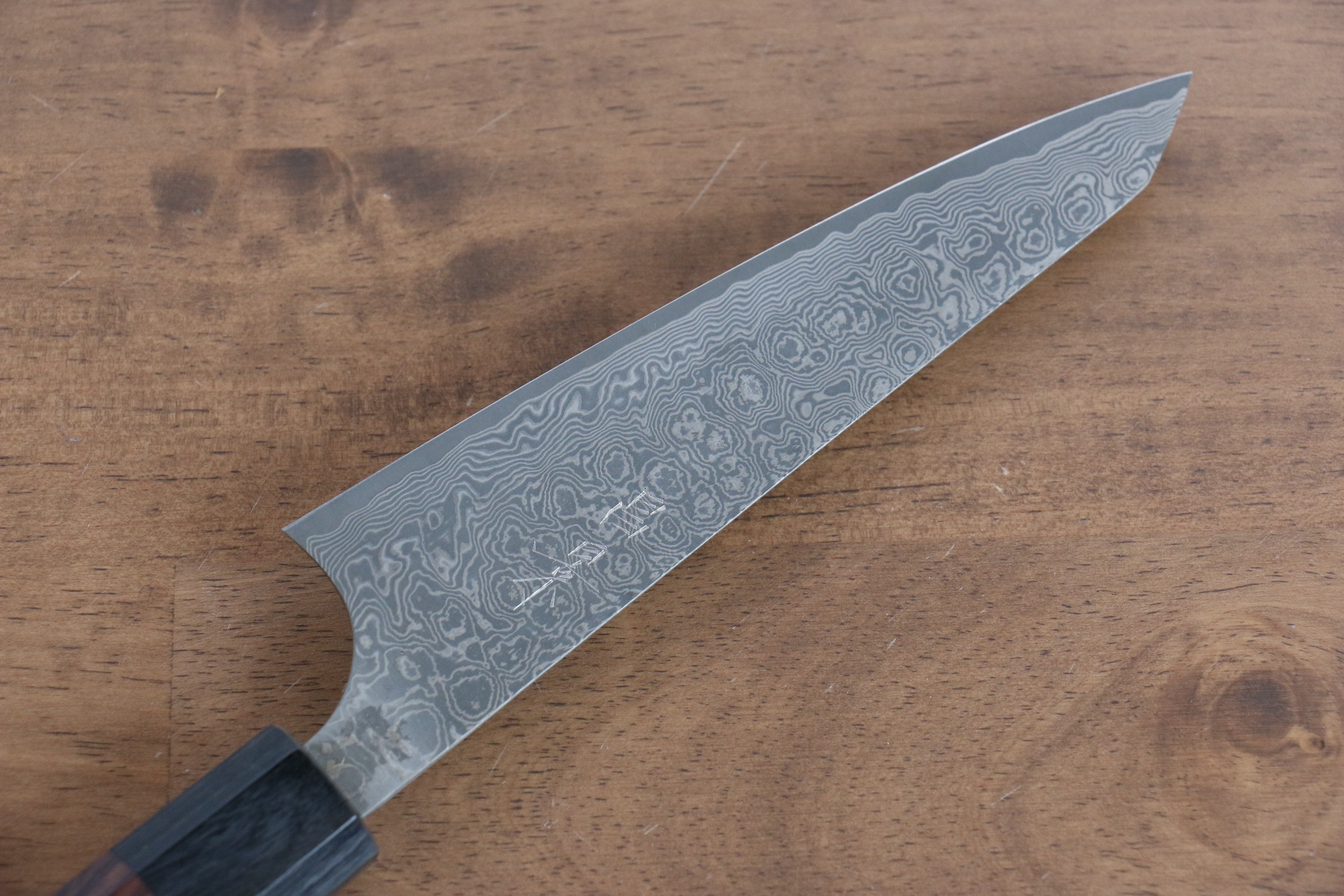 Premium Masakage Kumo VG10 Damascus Honesuki Boning Knife 170mm - Japanese Carbon Steel Blade with Shitan Wood Handle - Perfect for Poultry Deboning, Meat Trimming & Professional Kitchen Use
