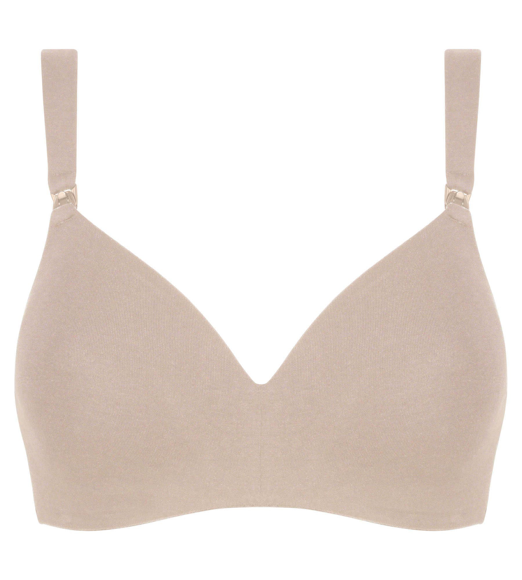 **Cotton Jersey Nursing Bra in Nude by Dim Maternity – Comfortable & Supportive for Breastfeeding Moms**