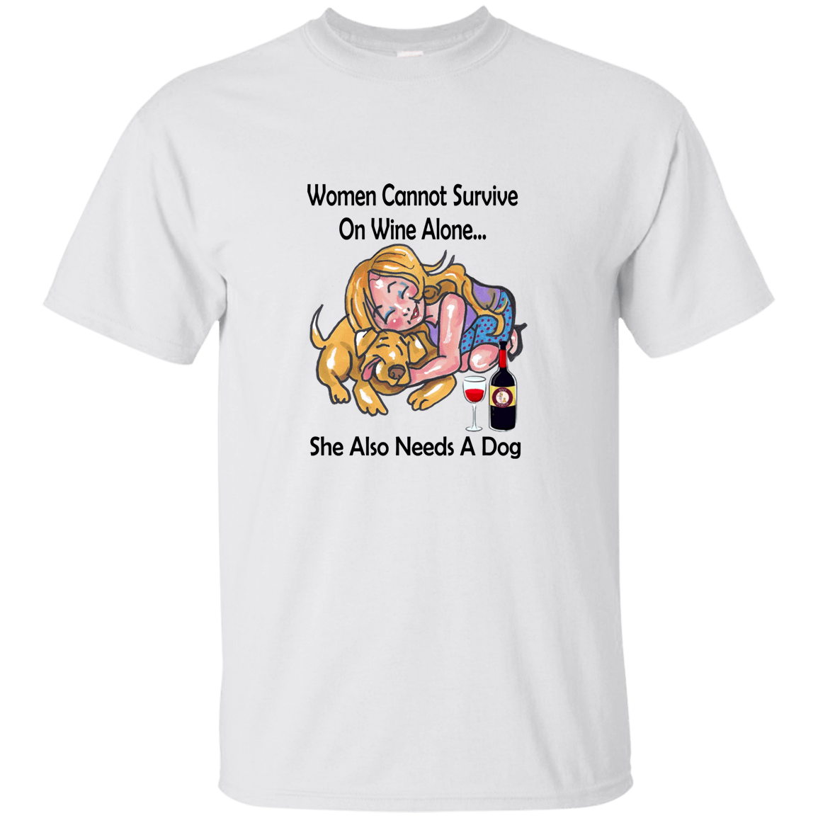 WineyBitches.co Women's Funny Wine Lover T-Shirt - Black Lettering Graphic Tee for Wine Enthusiasts, Girls Night Out & Casual Wear
