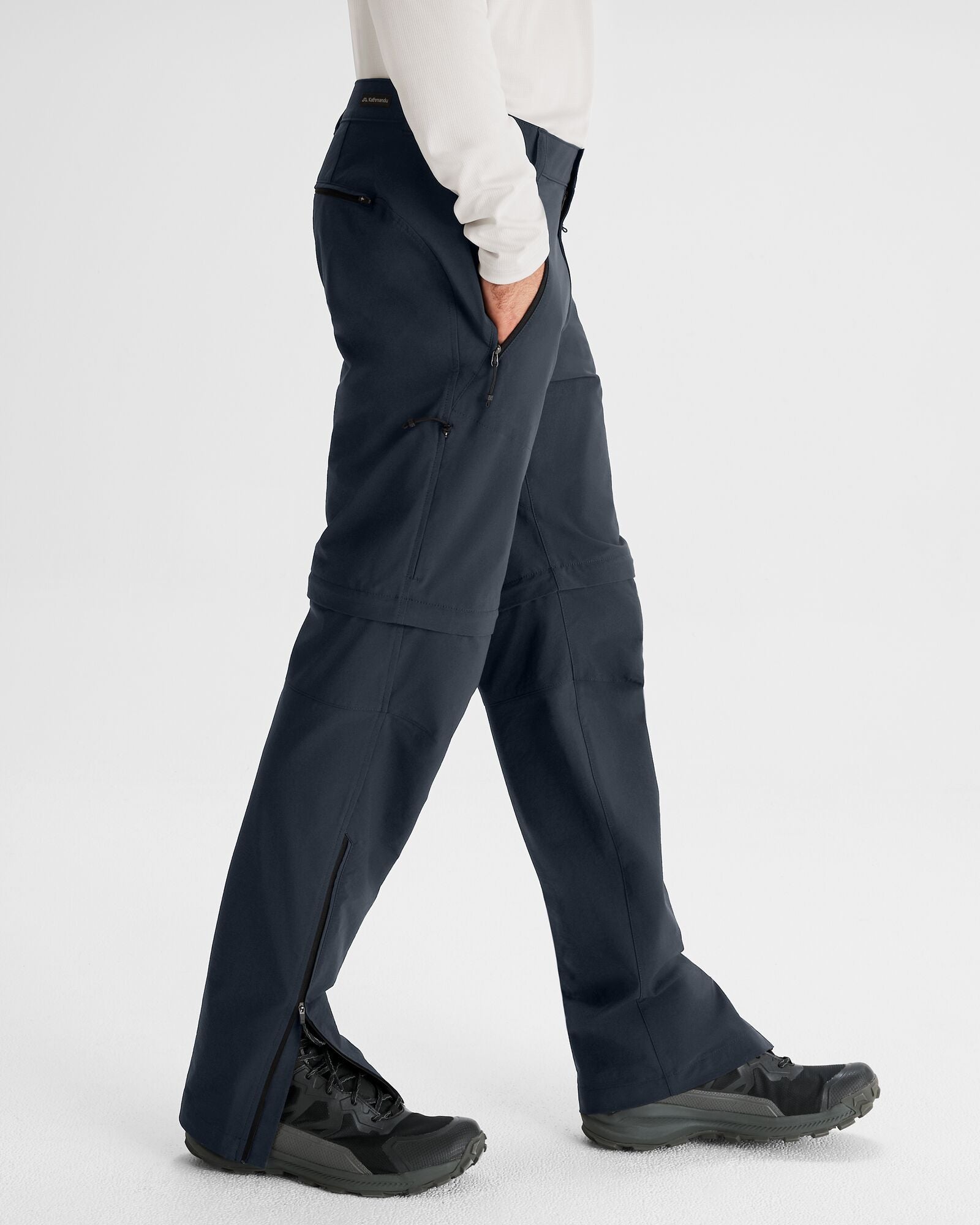Men's Flinders Convertible Pants - Quick-Dry Hiking & Travel Pants in Pure Navy | Perfect for Outdoor Adventures, Camping & Everyday Wear