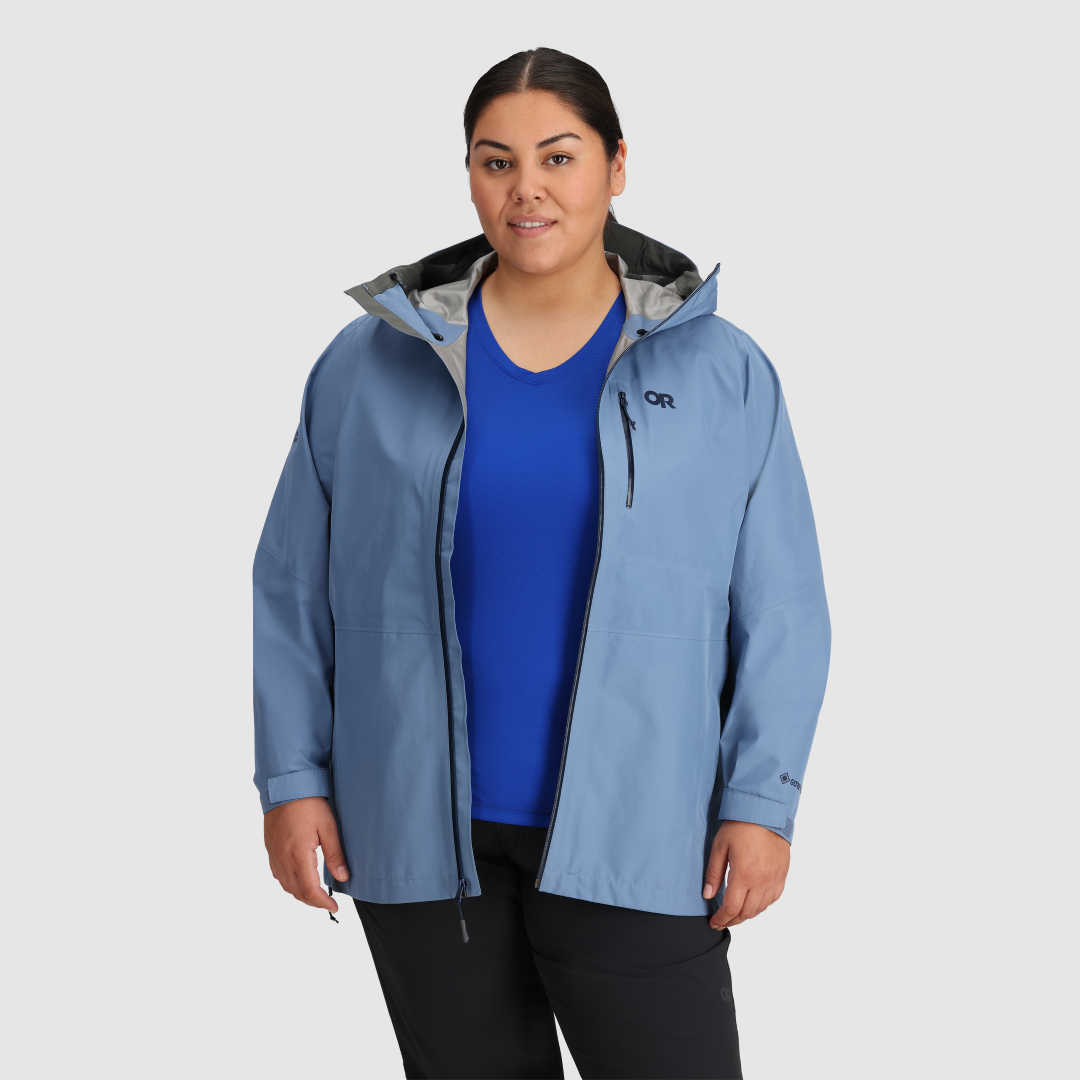 Aspire II Jacket for Women - Lightweight Waterproof Windbreaker with Hood - Perfect for Hiking, Running & Outdoor Activities