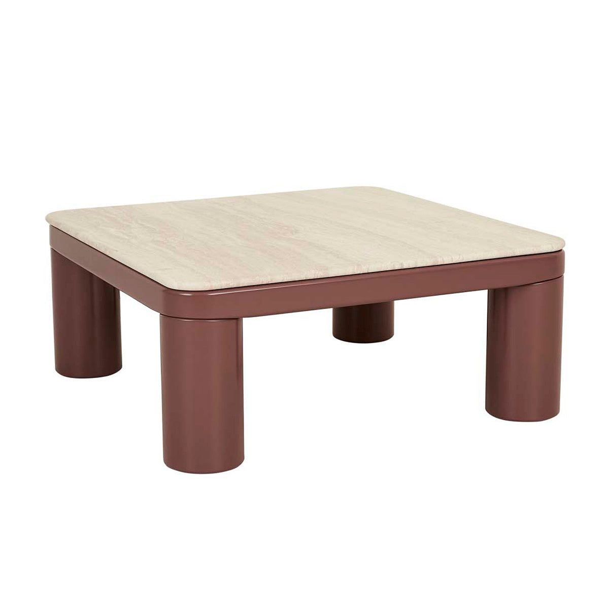 Frankie Marble Coffee Table - Modern Round Living Room Furniture for Small Spaces, Perfect for Apartments, Condos & Home Decor
