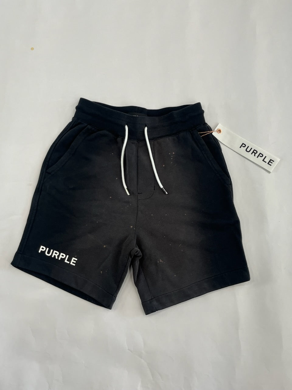 PURPLE BRAND P451 Black Beauty Fleece Shorts - Women's Soft & Comfortable Fleece Shorts for Lounge, Sleep & Home Wear - Perfect for Relaxing, Yoga & Casual Outfits