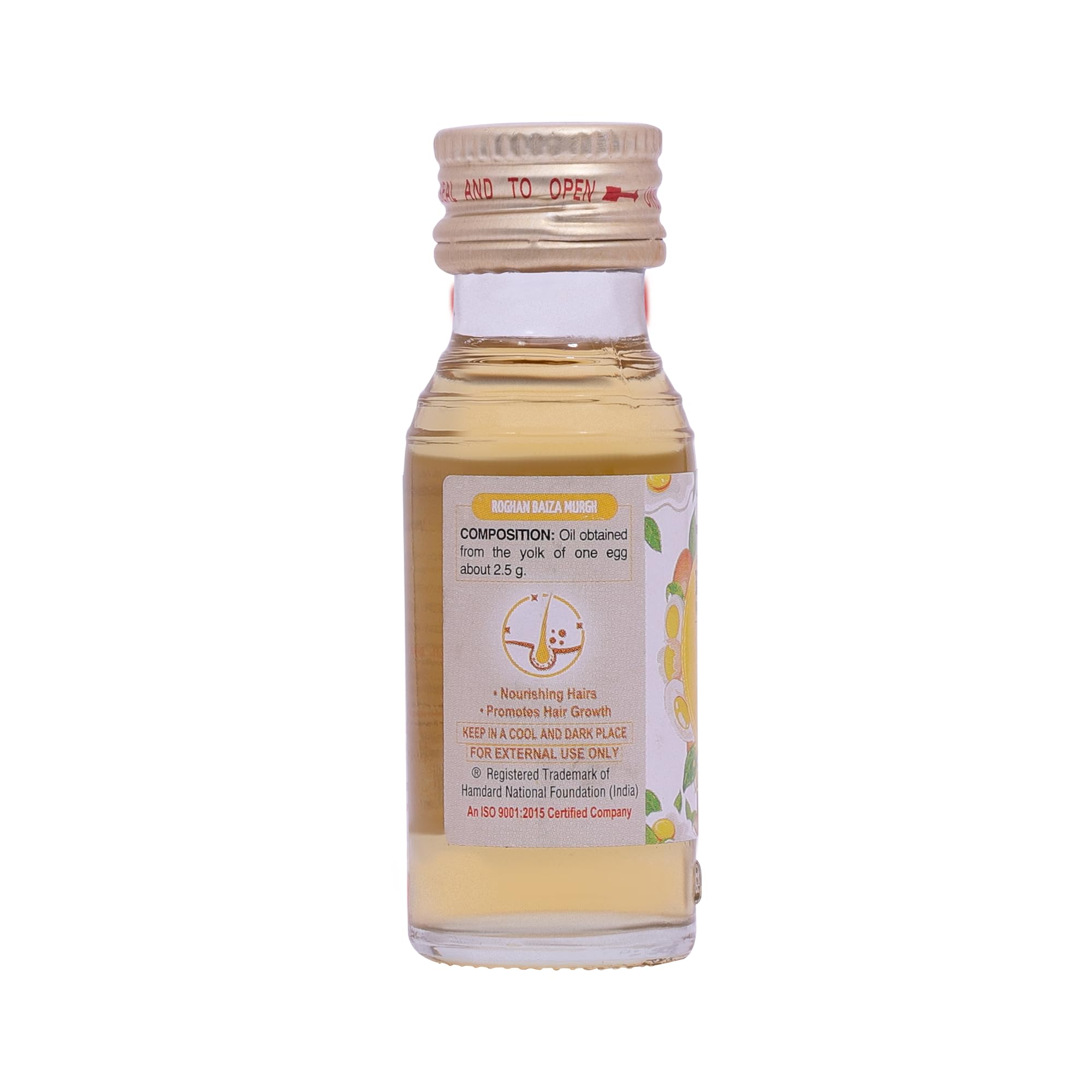 Hamdard Roghan Baiza Murgh Oil - 25ml | Natural Herbal Remedy for Hair Growth, Hair Loss & Premature Graying | All-Natural Ingredients | Pack of 2 | Perfect for Daily Hair Care & Scalp Massage