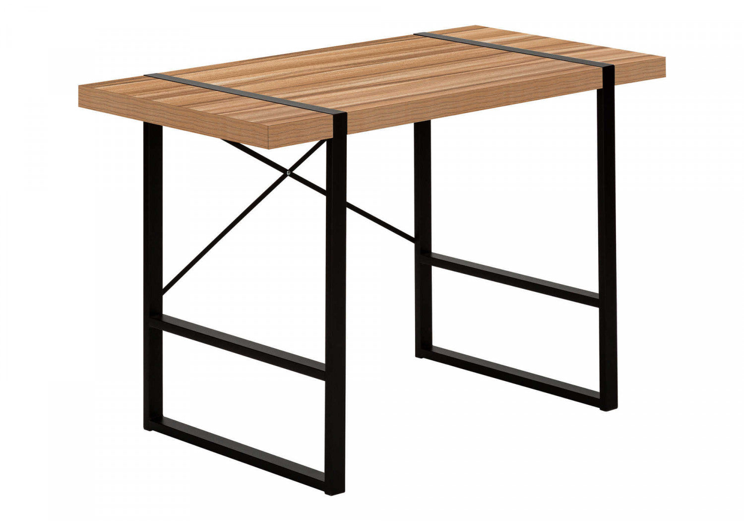 Dray Desk - Modern Brown Wooden Writing Desk for Home Office | Study, Work, and Remote Learning Workspace Solution