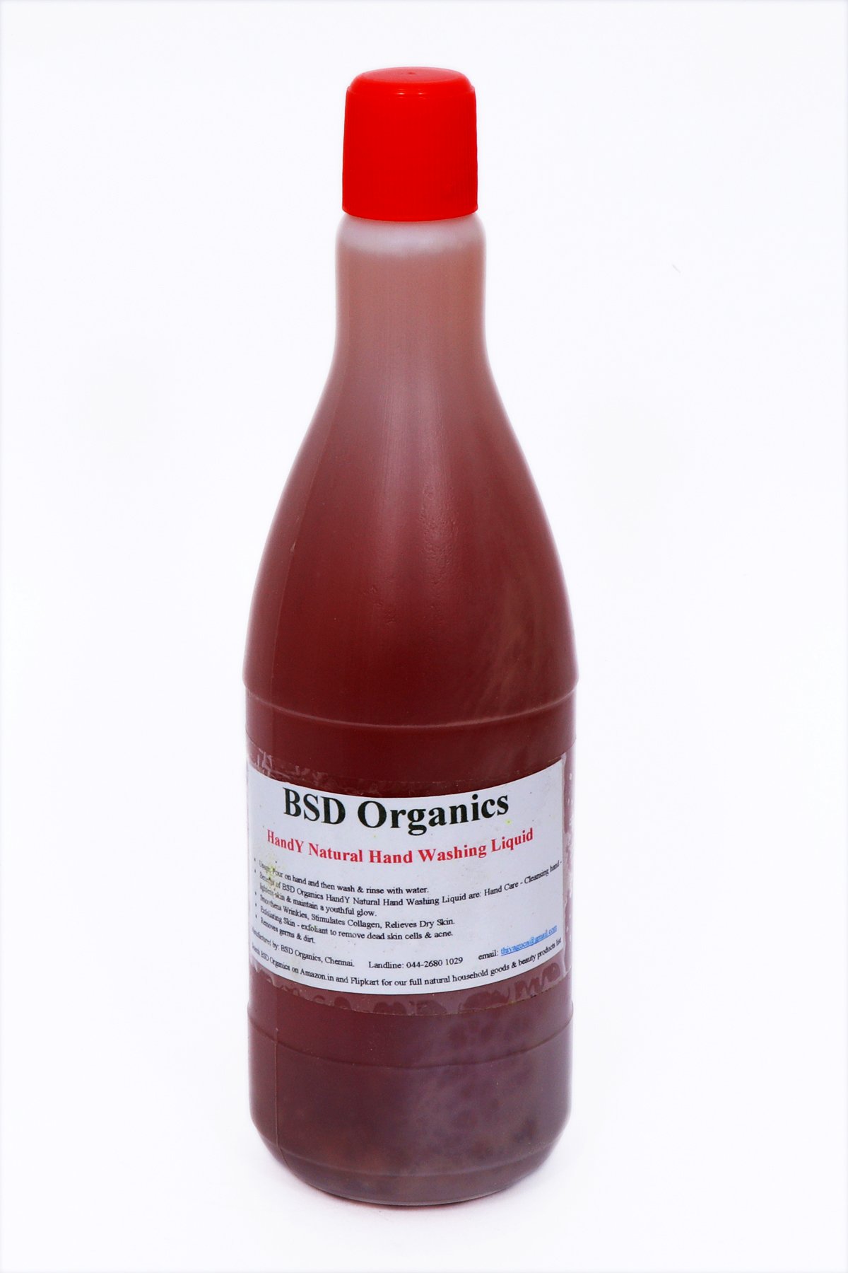 BSD Organics Natural Hand Wash Liquid - 2L (67.6oz) | Plant-Based, Gentle & Moisturizing | Perfect for Kitchen, Bathroom & Travel Use