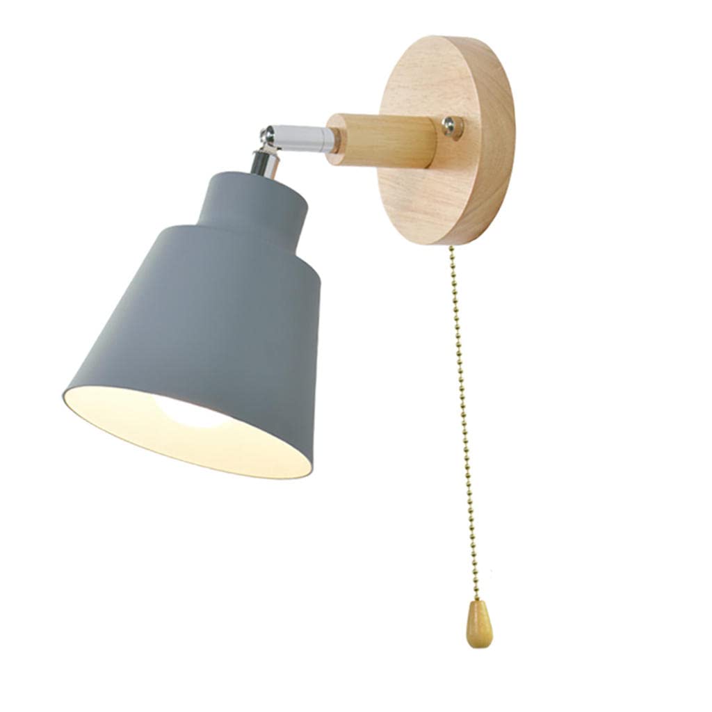 Baoblaze Art Wall Sconce Lamp - Decorative E27 Socket Wall Mount Light Fixture for Bedroom, Porch, Hallway - Gray Modern Wall Lighting for Home Decor & Ambient Illumination