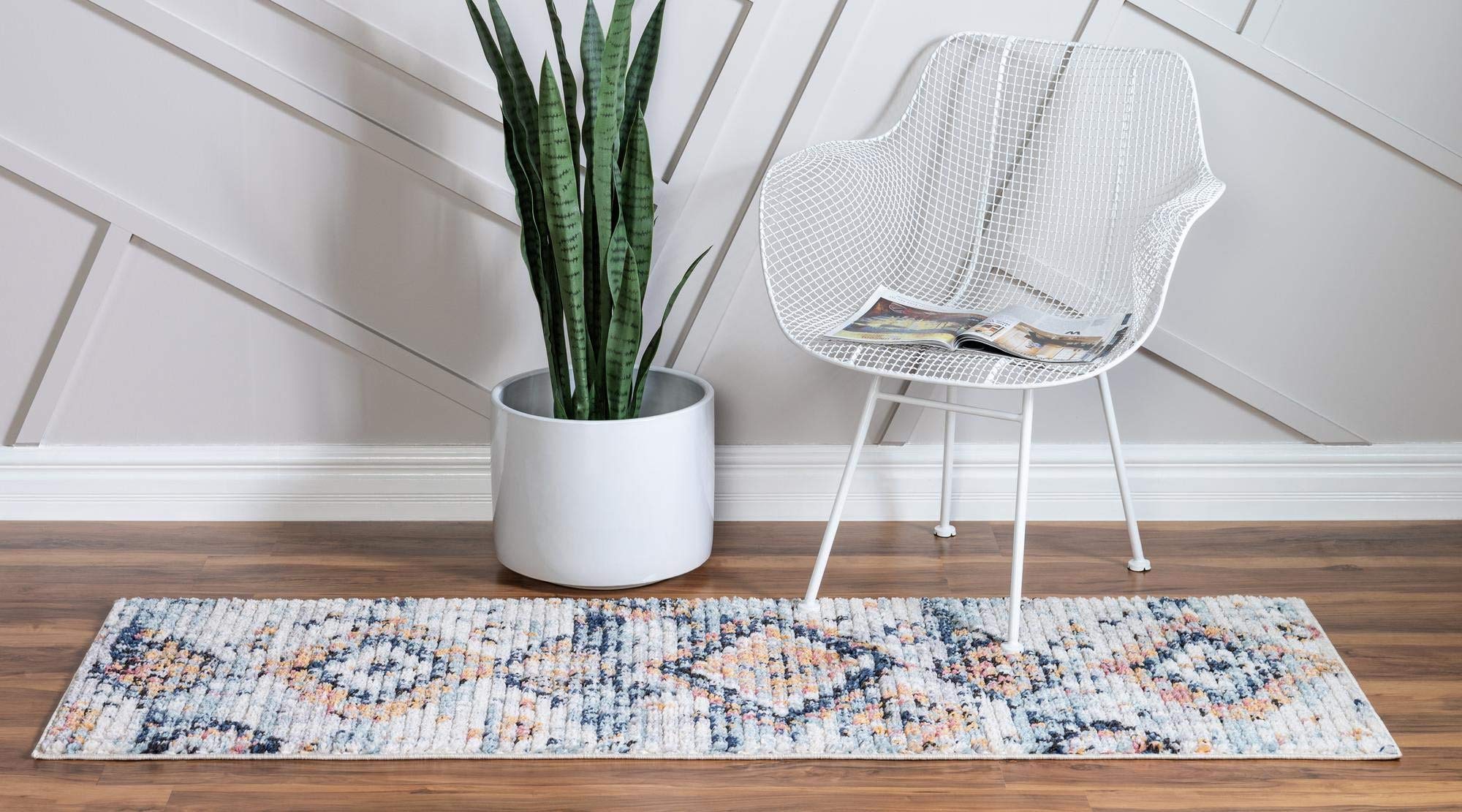 Premium 10 Ft Ivory High-Pile Moroccan Runner Rug for Hallway & Entryway - Soft Luxury Carpet for Home Decor, Living Room, Bedroom | Rugs.com Morocco Collection