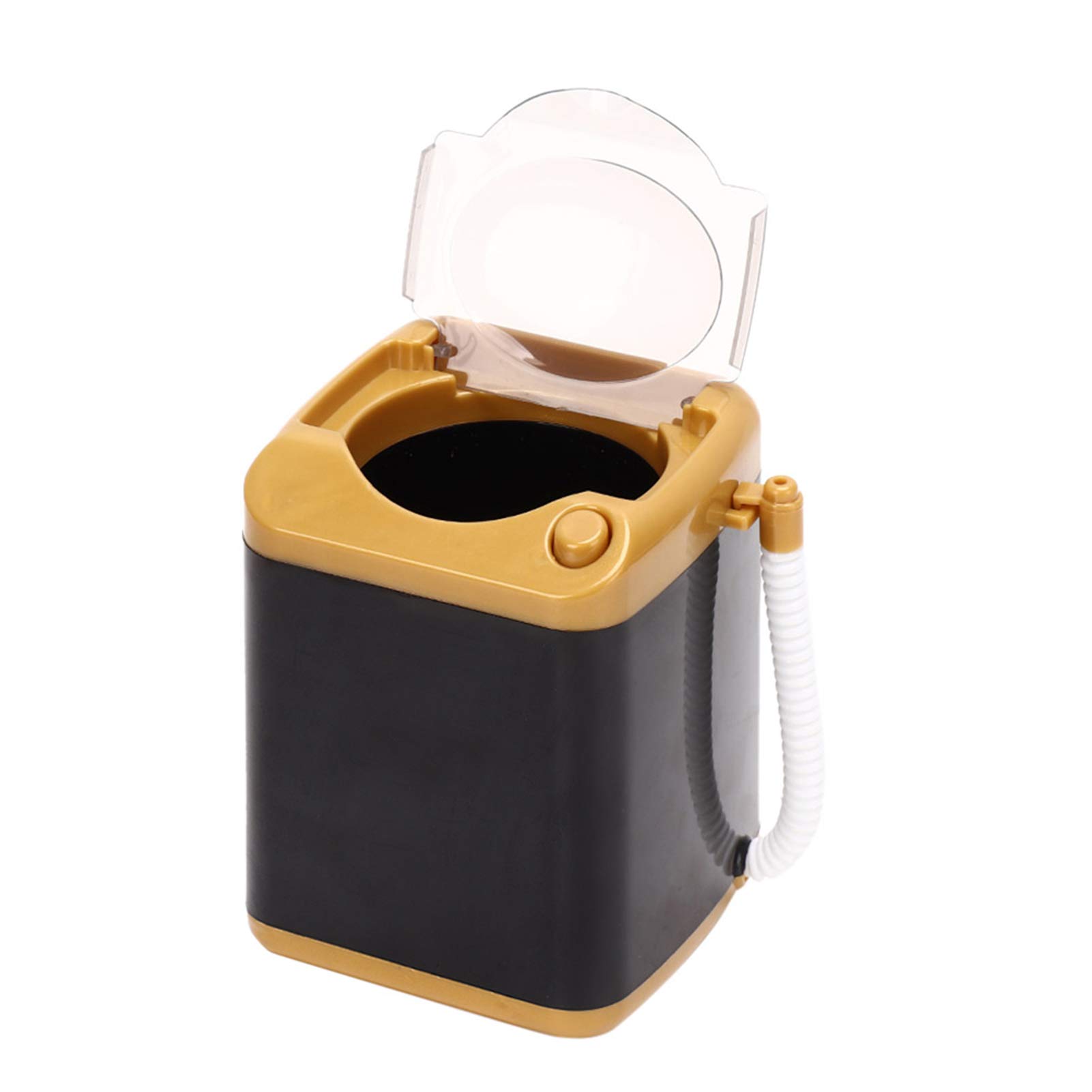 Mini Electric Makeup Brush Cleaner - Portable Cosmetic Tool Washer for Girls & Ladies - Gold (Perfect for Travel, Home & Salon Use)