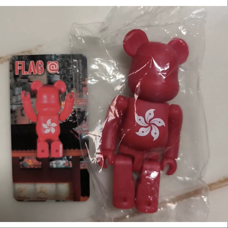 Bearbrick Series 48 Flag Hong Kong China 100% Collectible Figure - Perfect for Anime Fans, Toy Collectors & Home Decor Display