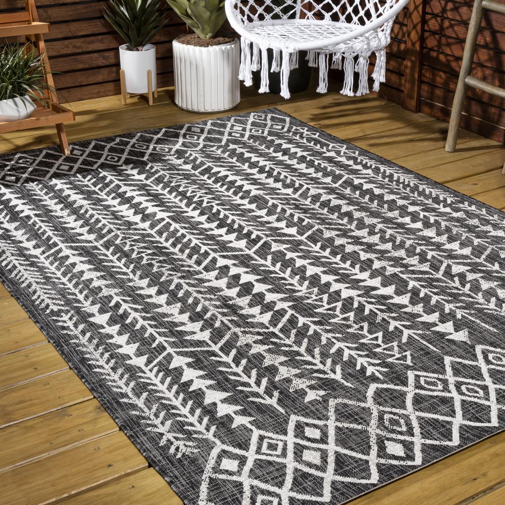 Tokay Bohemian Geometric Indoor/Outdoor Area Rug - Non-Slip Modern Boho Rug for Living Room, Bedroom, Patio & Dorm Decor