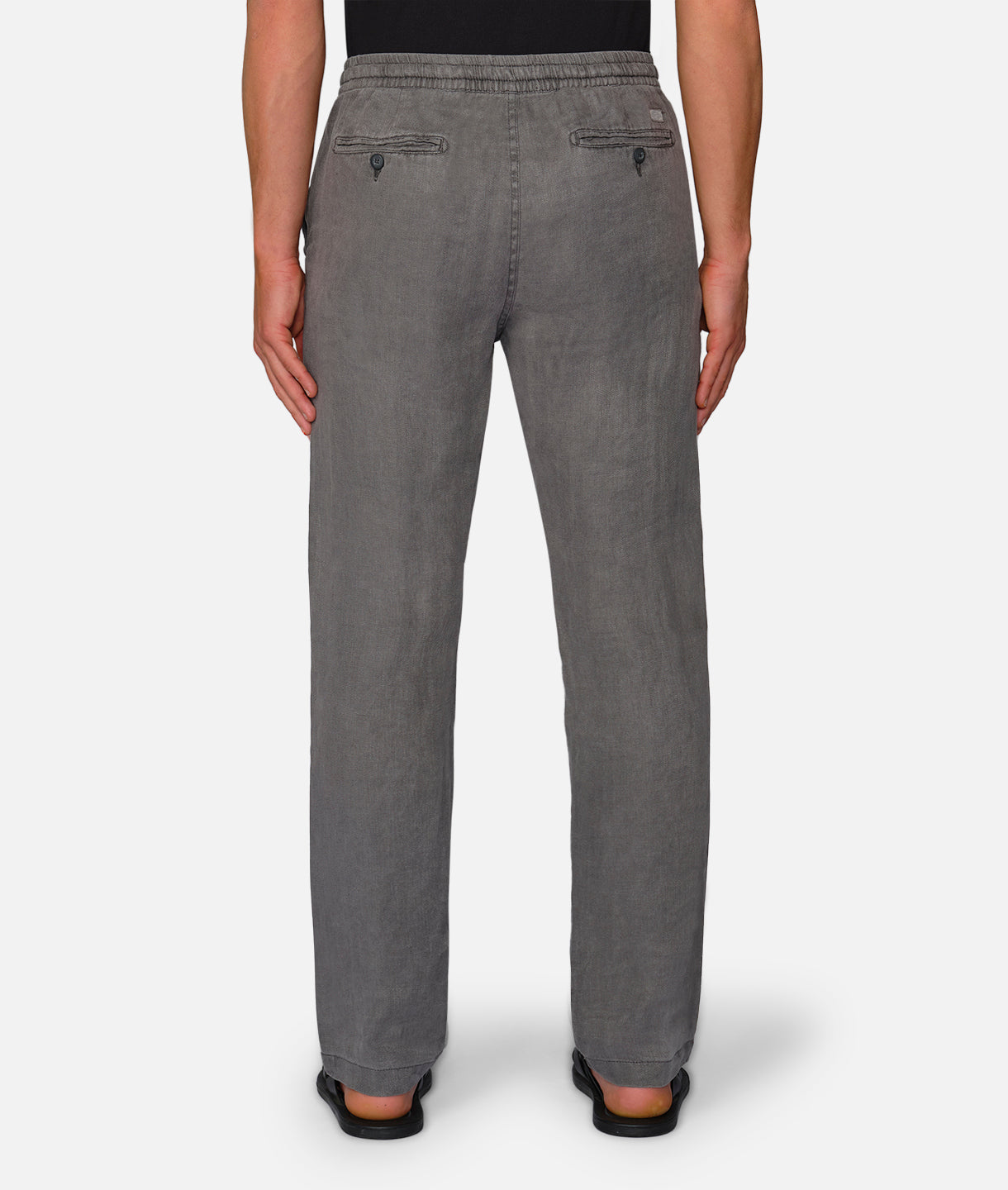The Capri Linen Pants for Women - Comfortable & Stylish Gun Metal Color - Perfect for Summer, Travel, and Casual Wear