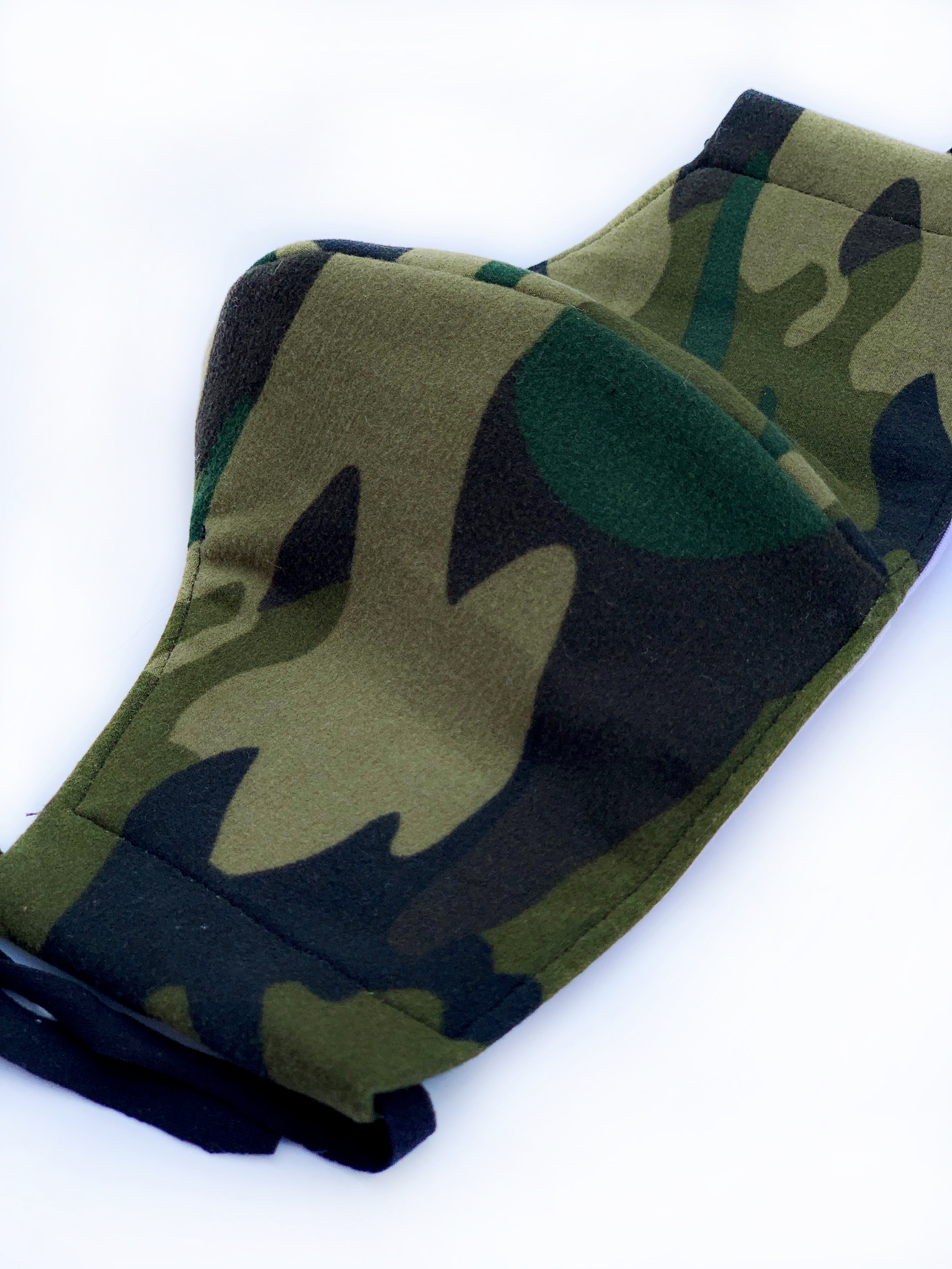 Green Camo Face Mask - Reusable & Breathable for Outdoor Activities, Hunting, and Hiking | Comfortable & Adjustable for Daily Use