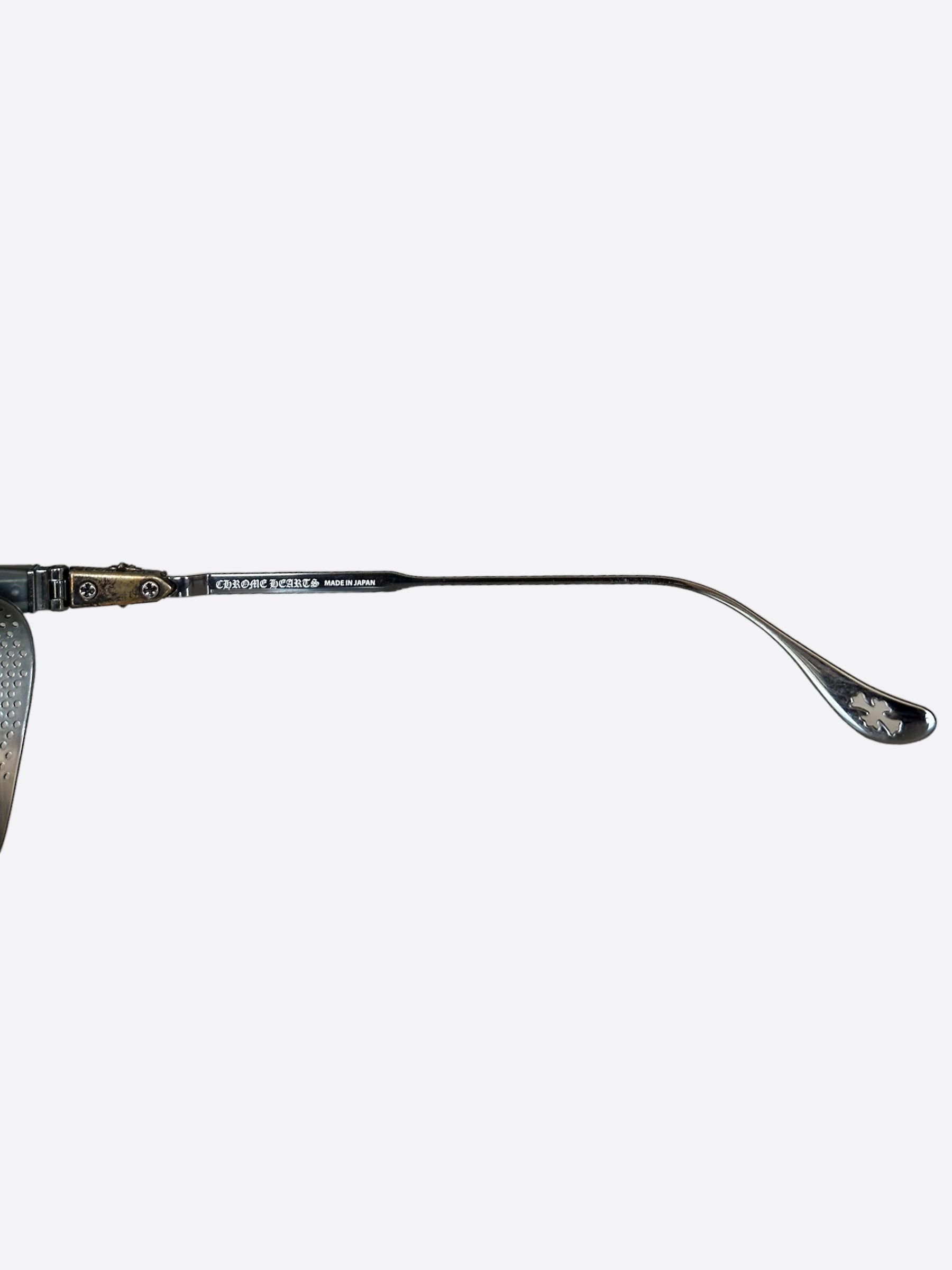Chrome Hearts Silver Diamond LGMA Sunglasses for Men & Women - Luxury Designer Shades for Fashion & Outdoor Activities