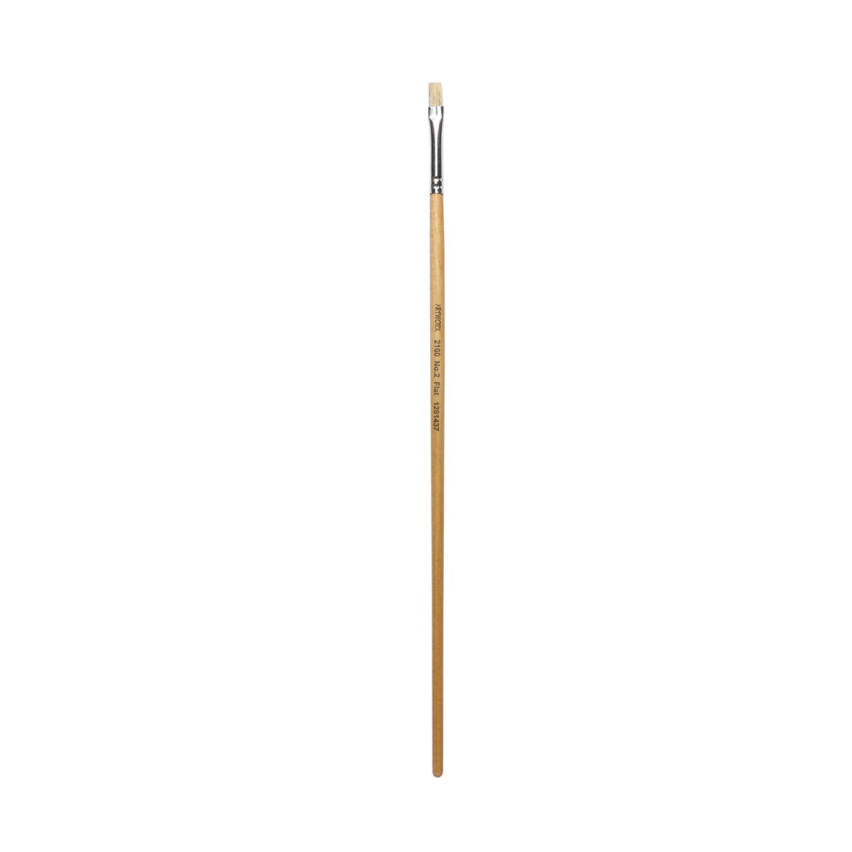 Artworx Professional Flat Paint Brush - Size 2 (6mm) - Acrylic, Oil & Watercolor Painting - Perfect for Canvas, Wood & DIY Art Projects