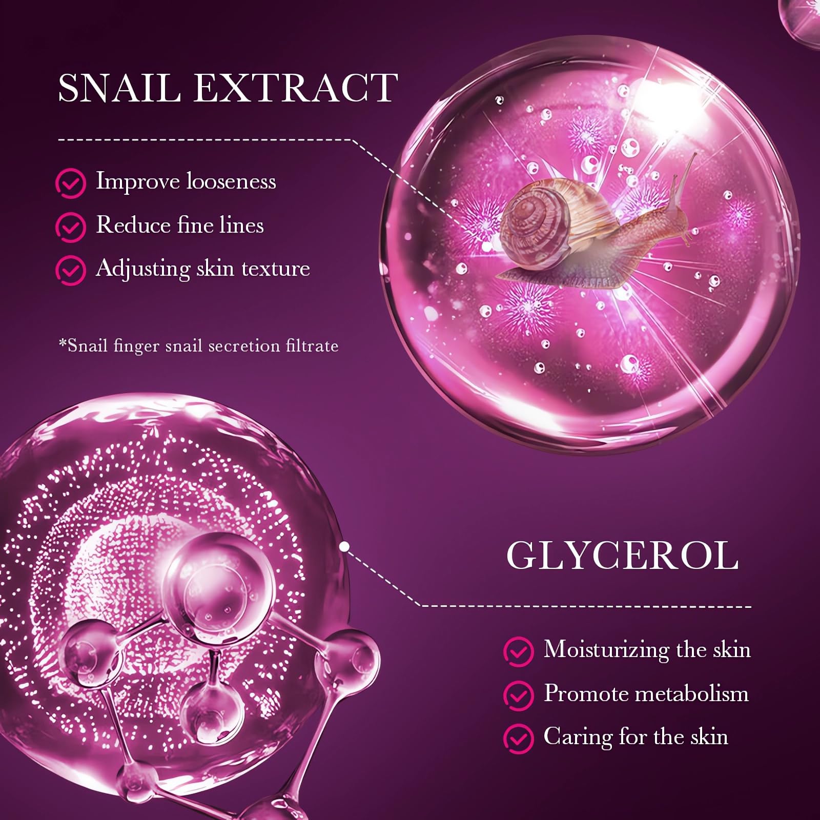 Snail Recombination Collagen Cream with Snail Mucin - Deep Moisturizing & Repairing Facial Gel for Dry & Sensitive Skin - Daily Hydration Treatment for Wrinkles & Dullness - Perfect for Night Care & Post-Sun Recovery (1PC)
