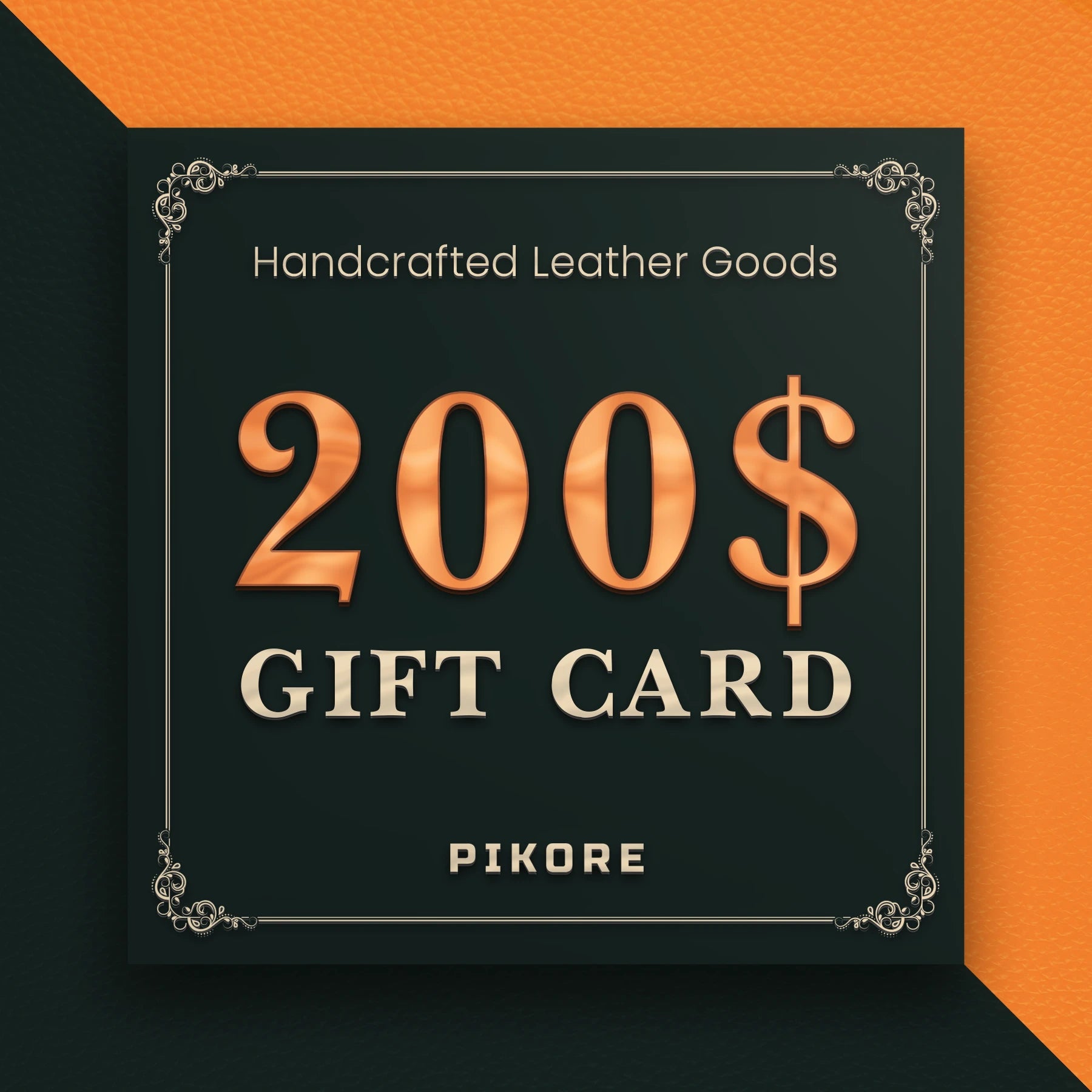 Pikore Genuine Leather Gift Card Holder - Premium RFID Blocking Wallet for Credit Cards & Cash - Perfect for Men & Women - Ideal for Travel, Business, and Everyday Use