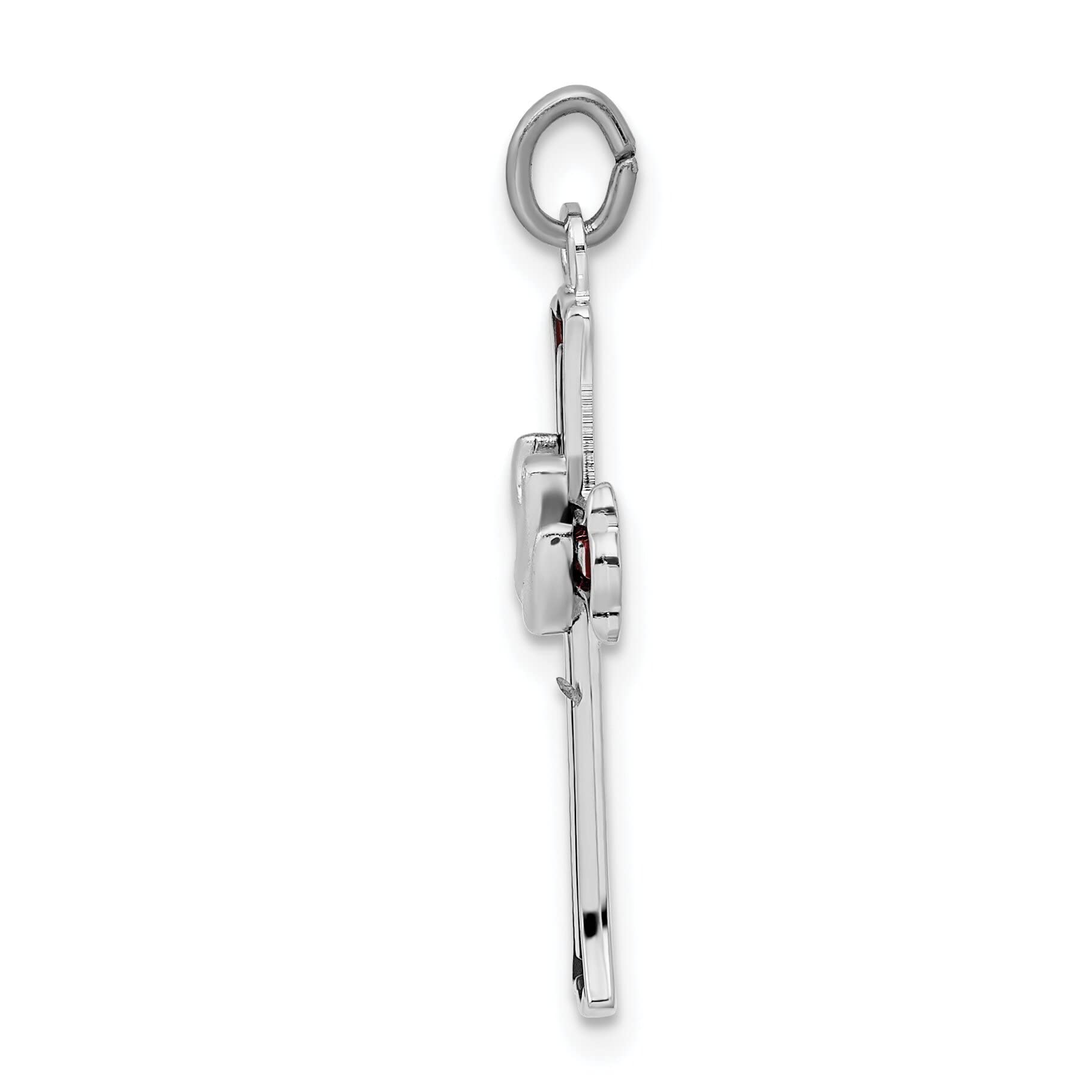 Sterling Silver Cross Charm Pendant Necklace for Women - Elegant Religious Jewelry Gift for Baptism, First Communion & Everyday Wear