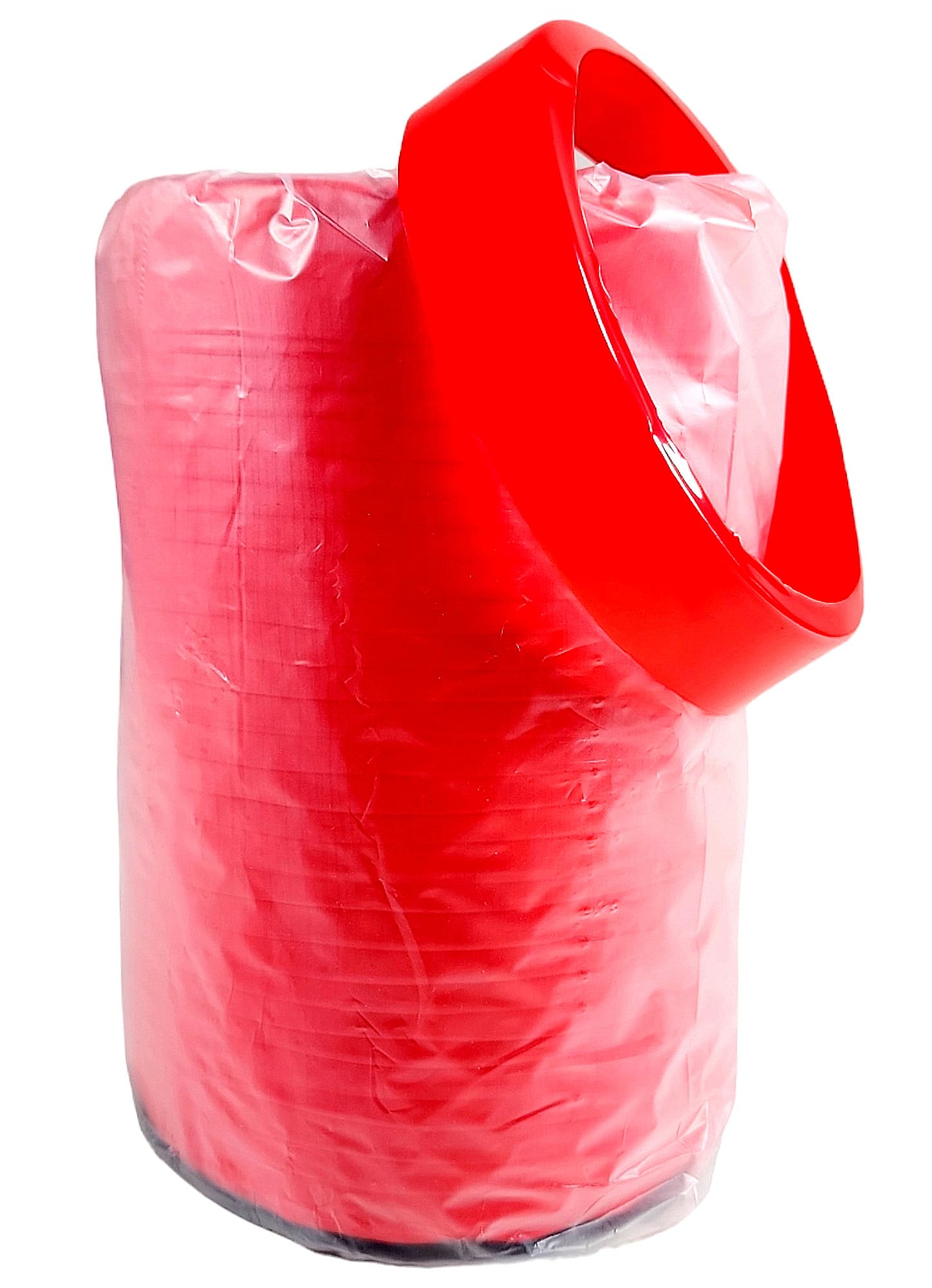 Red Heat Shrink Bands for Plastic Containers - 1000 Pack of Round Shrink Wrap Bands for Soup, Deli & Food Storage Containers | Secure Lid Sealing for Takeout, Meal Prep & Commercial Kitchen Use