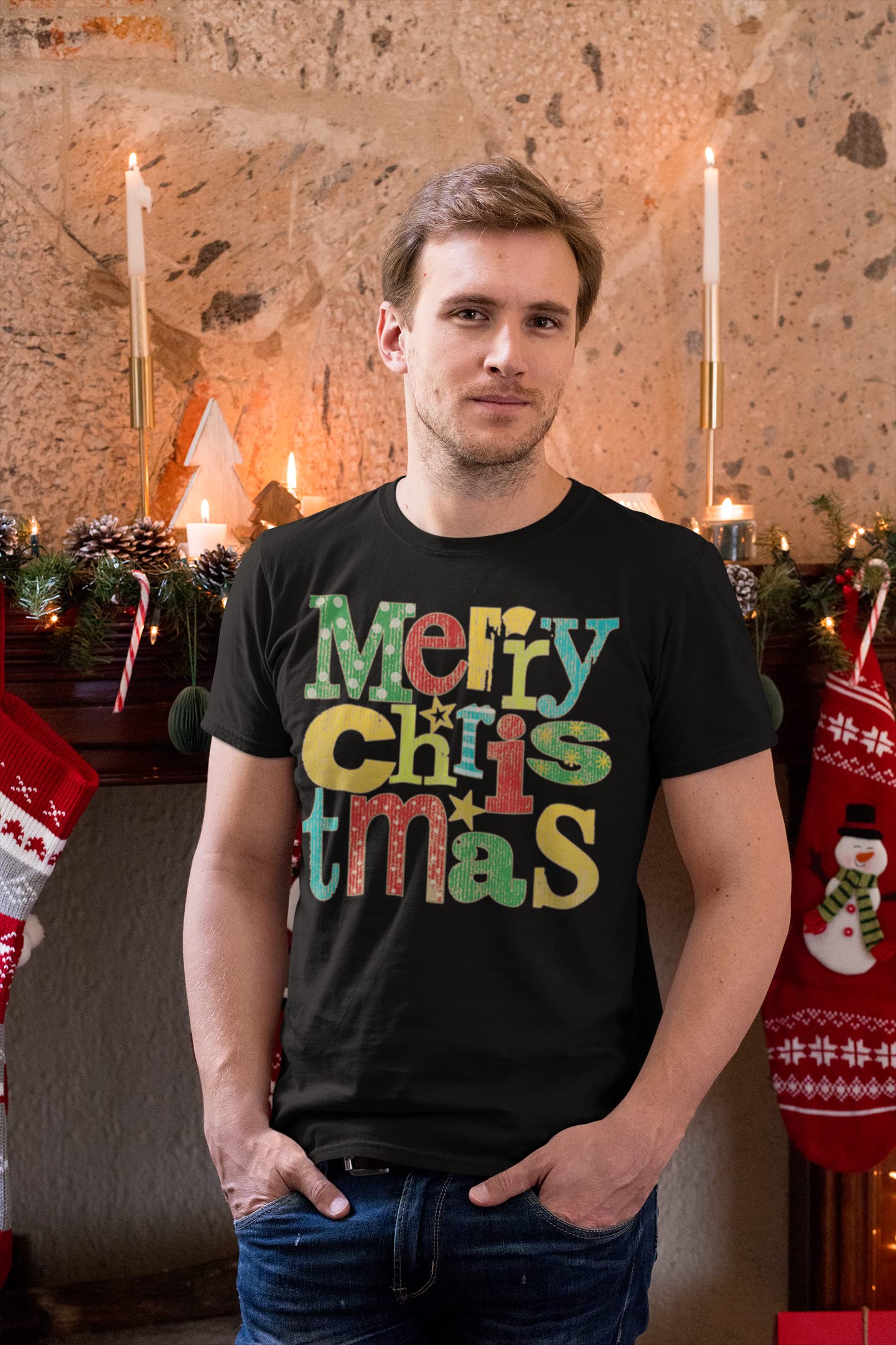 Funny Christmas Baking T-Shirt for Men - I Just Want to Bake Stuff and Watch Holiday Movies | Perfect Gift for Bakers & Christmas Lovers