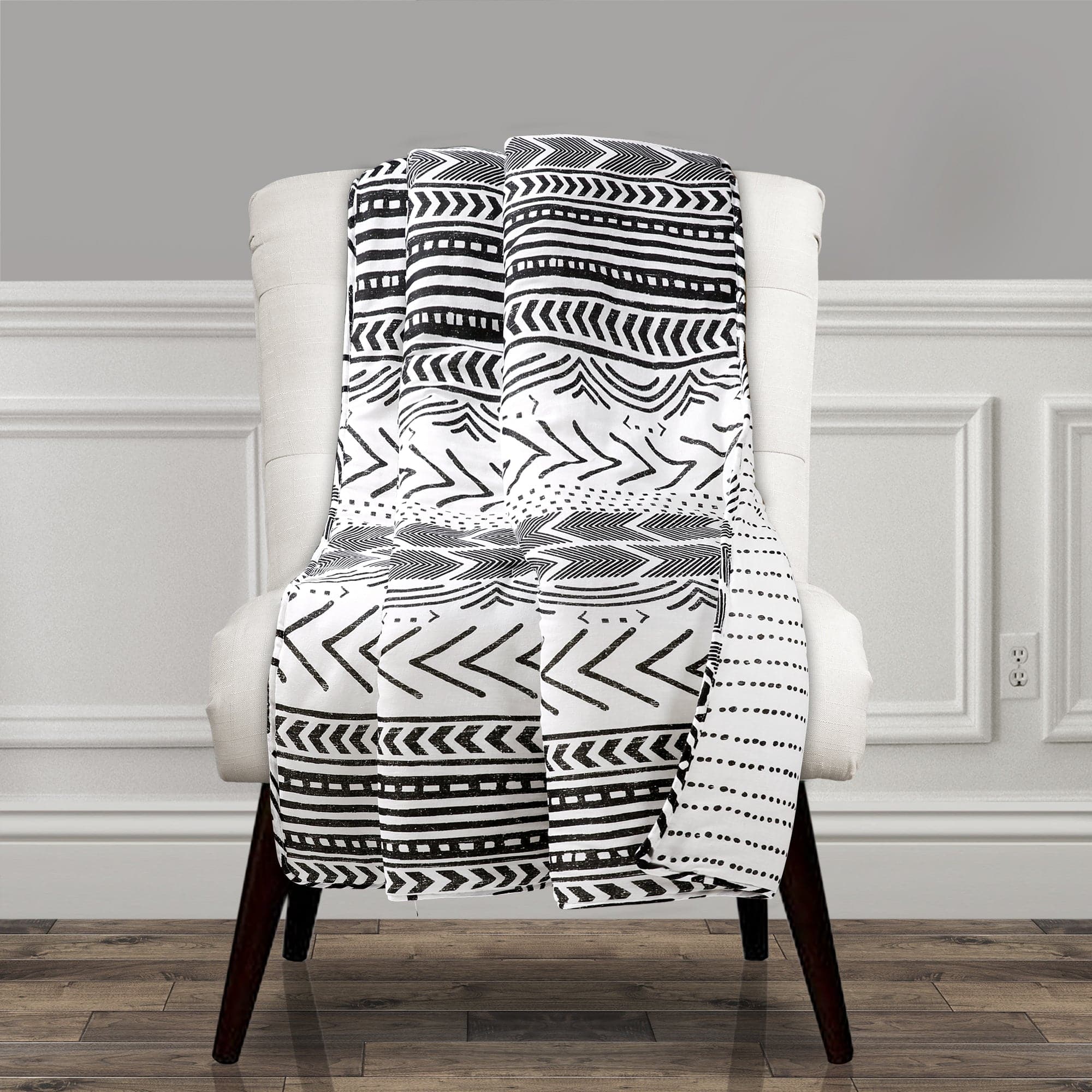 Cozy Hygge Geo Throw Blanket - Soft & Warm Knitted Blanket for Home, Office, or Travel - Perfect for Couch, Bed, and Gift Giving