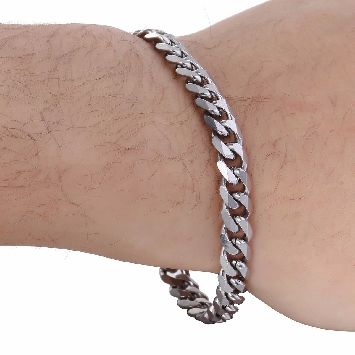 Trendy 7mm Stainless Steel Curb Cuban Link Chain Bracelet for Men & Women - Gold, Silver, Black - Adjustable 7-11 Inch - Perfect for Layering, Gifting & Everyday Wear