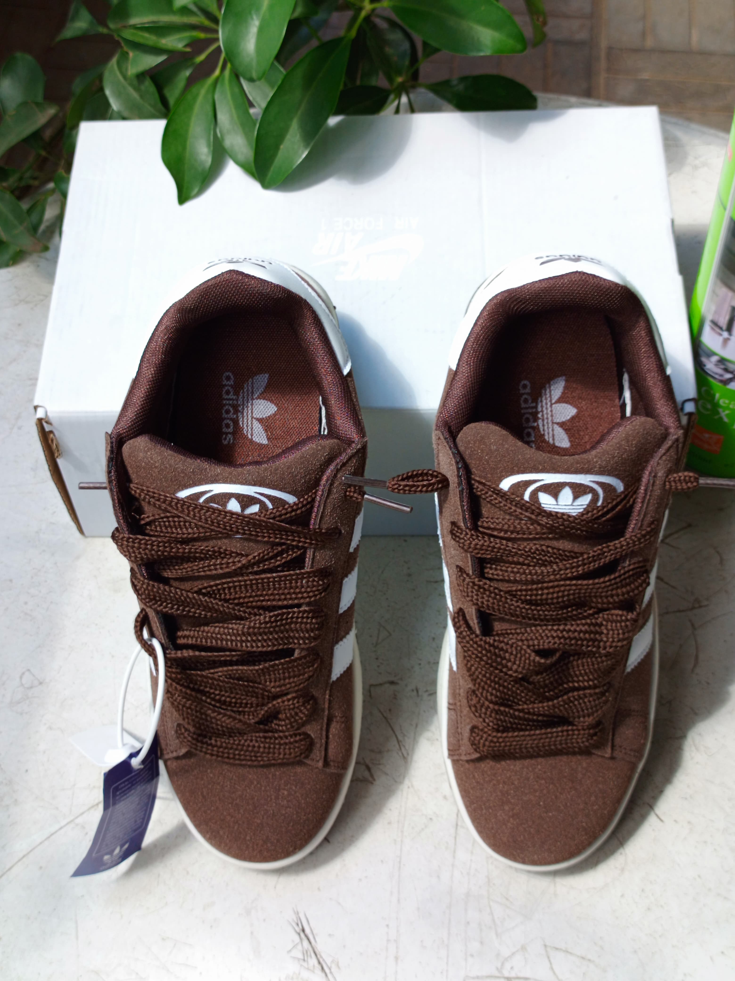 Adidas Campus Sneakers for Men & Women - Brown & White Retro Running Shoes for Casual Wear, Gym, and Street Style
