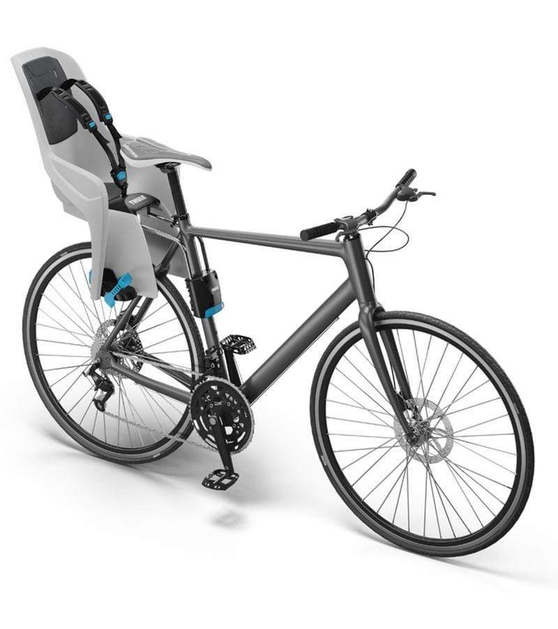 Thule Ridealong Lite Bike Seat - Light Gray Child Bike Seat for Toddlers - Safe & Comfortable Bicycle Child Carrier for Outdoor Family Adventures