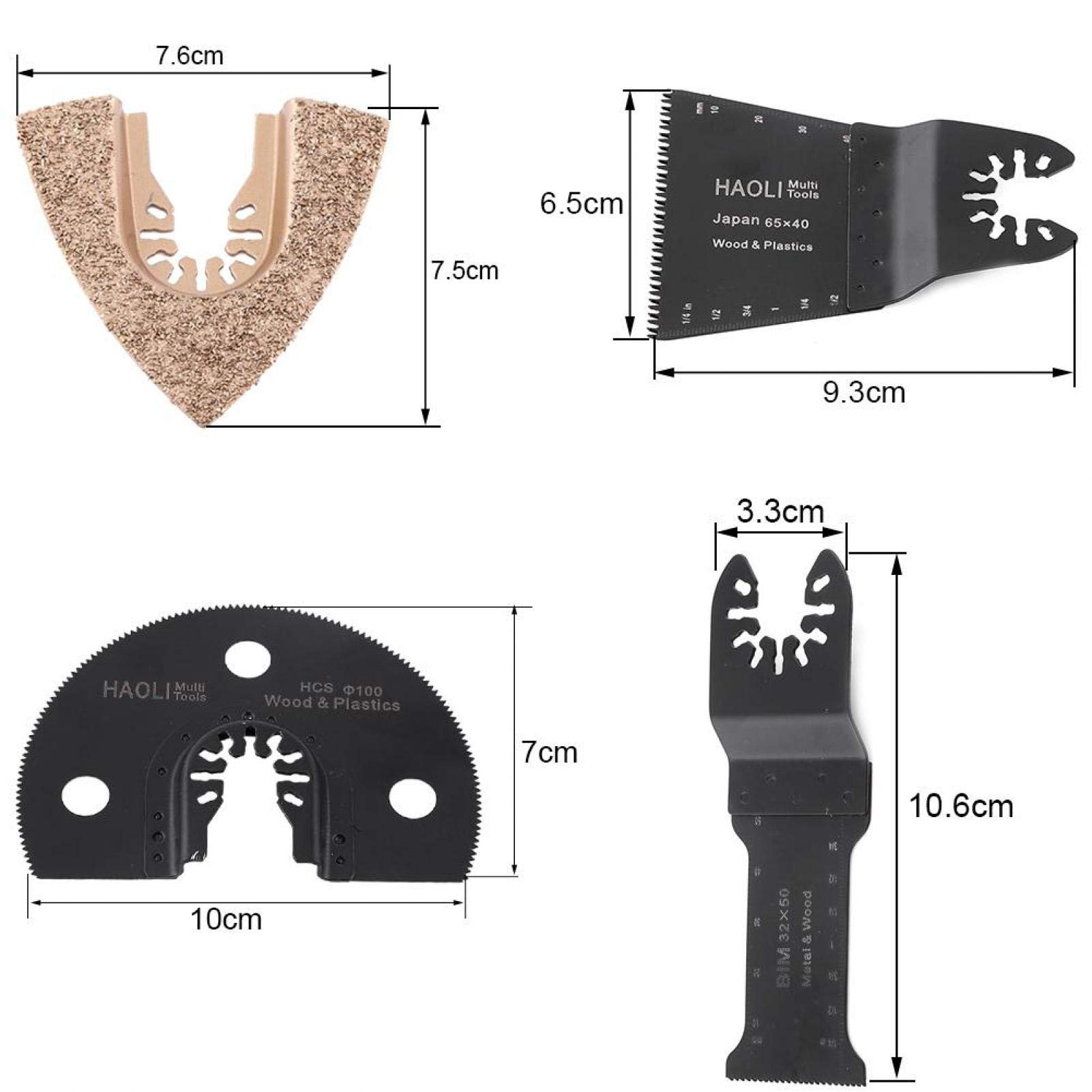 65mm Oscillating Carbide Multi-Function Saw Blade - Quick Release for Oscillating Multitools - Perfect for Wood, Metal & Plastic Cutting - DIY & Professional Use