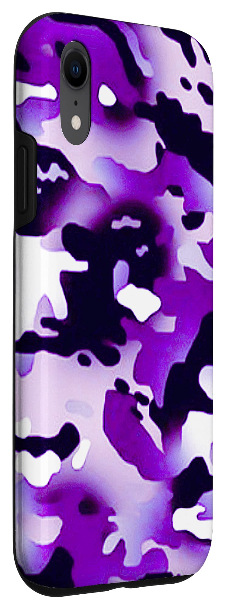 iPhone XR Grunge Purple Camouflage Case - Durable Protective Cover for Outdoor & Everyday Use
