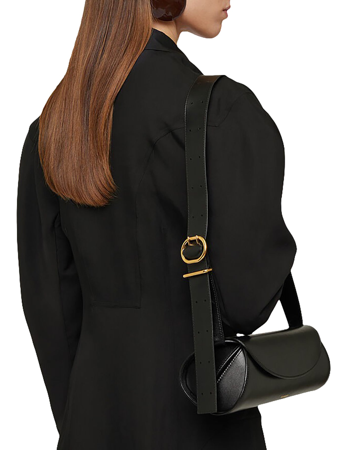 Jil Sander Cannolo Small Black Crossbody Bag - Premium Leather Shoulder Purse for Women | Perfect for Work, Travel & Evening Outfits